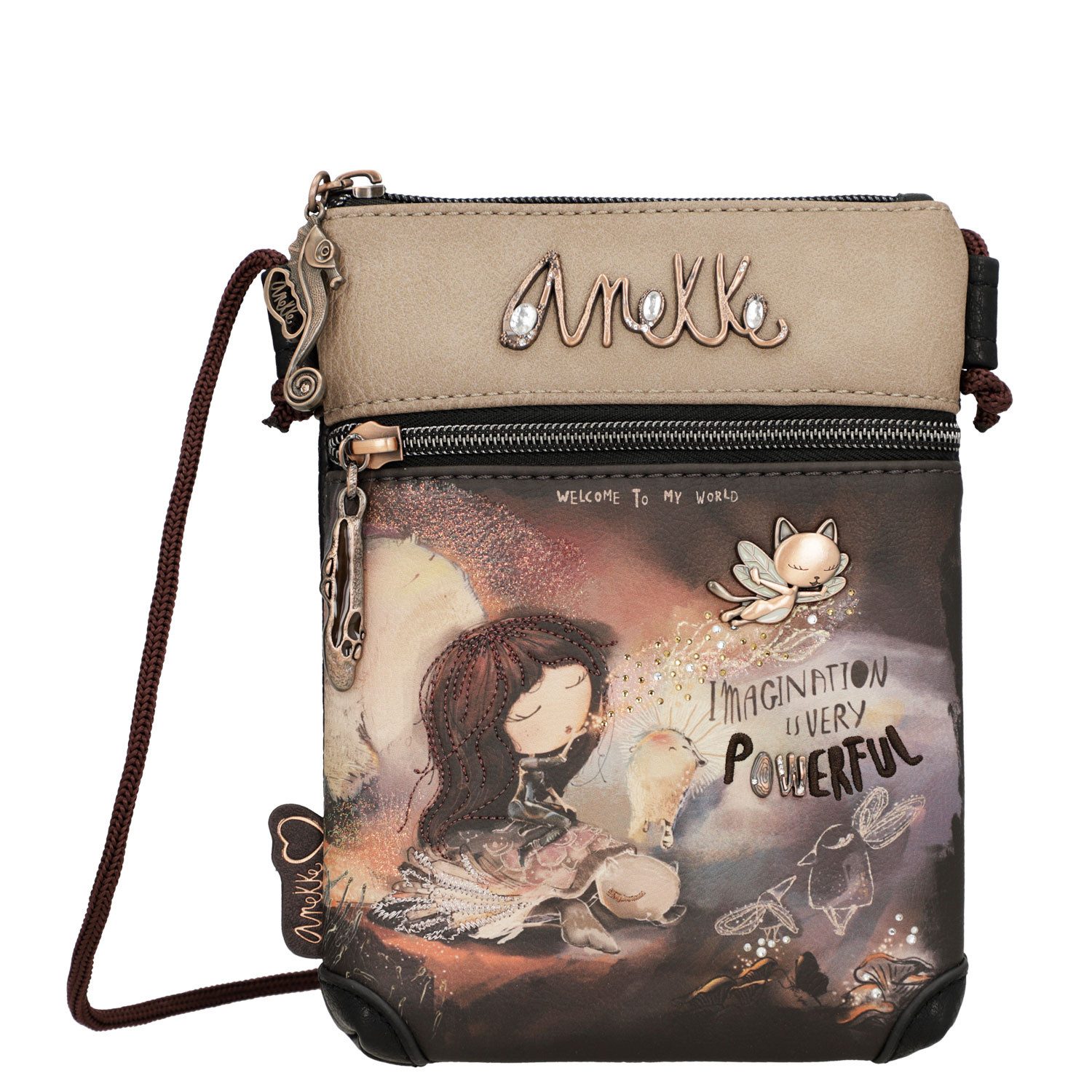 Anekke Umhängetasche Anekke Damen Mini Umhängetasche Dreamverse multicolor (1, 1-tlg., 1)