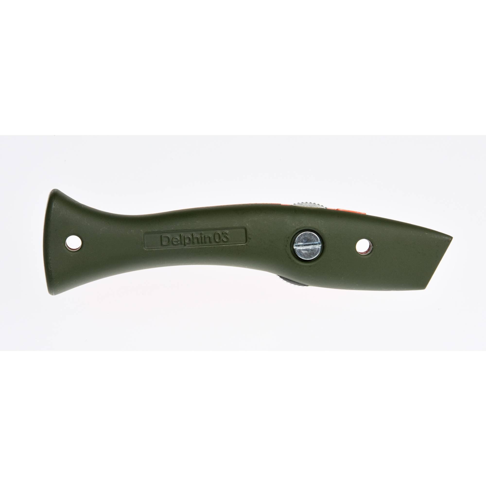 Cutter Delphin Universalmesser Style-Edition Delphin®-03 Olivgrün orange Cuttermesser -
