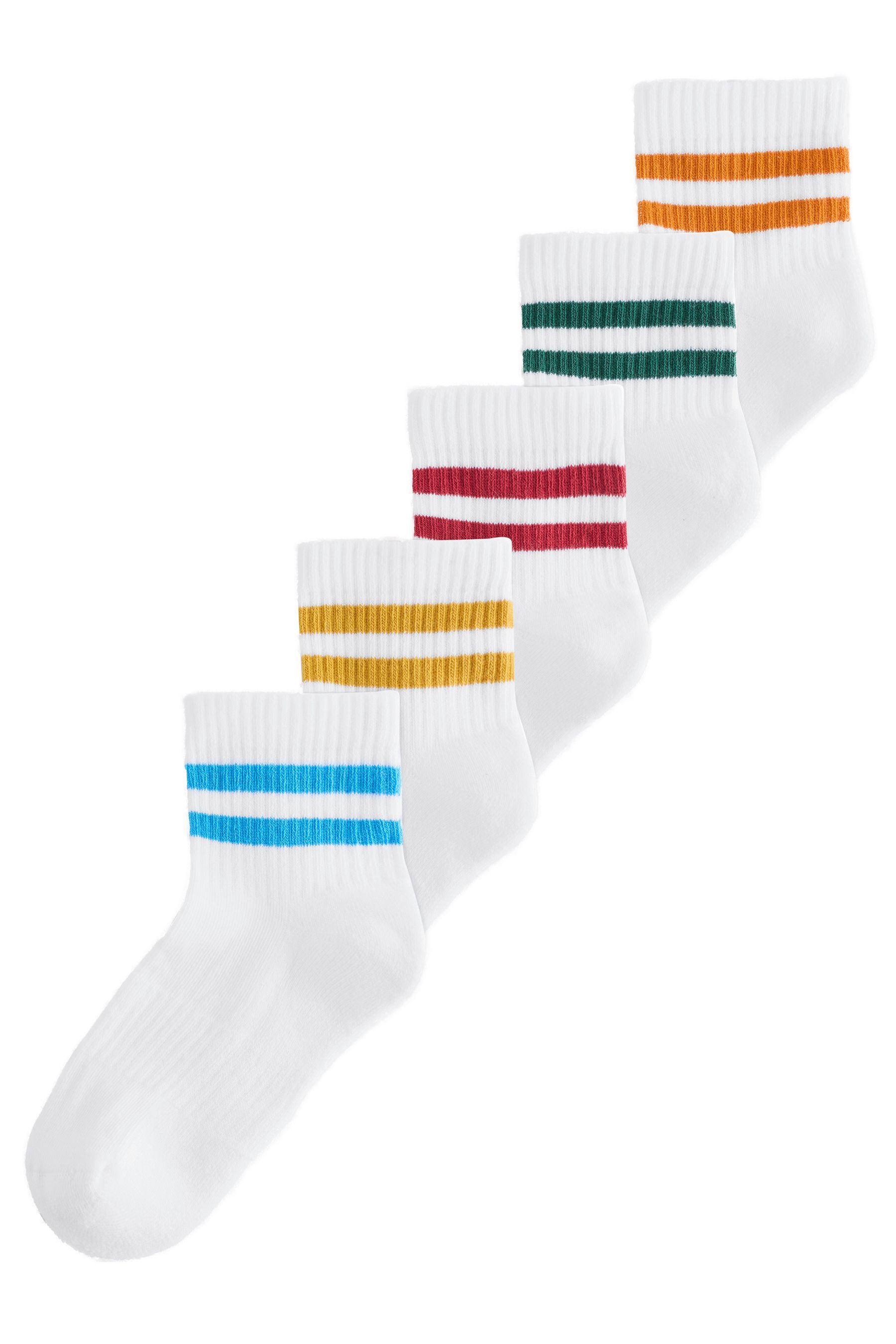 Next Kurzsocken Gerippte Knöchelsocken im 5er-Pack (5-Paar)