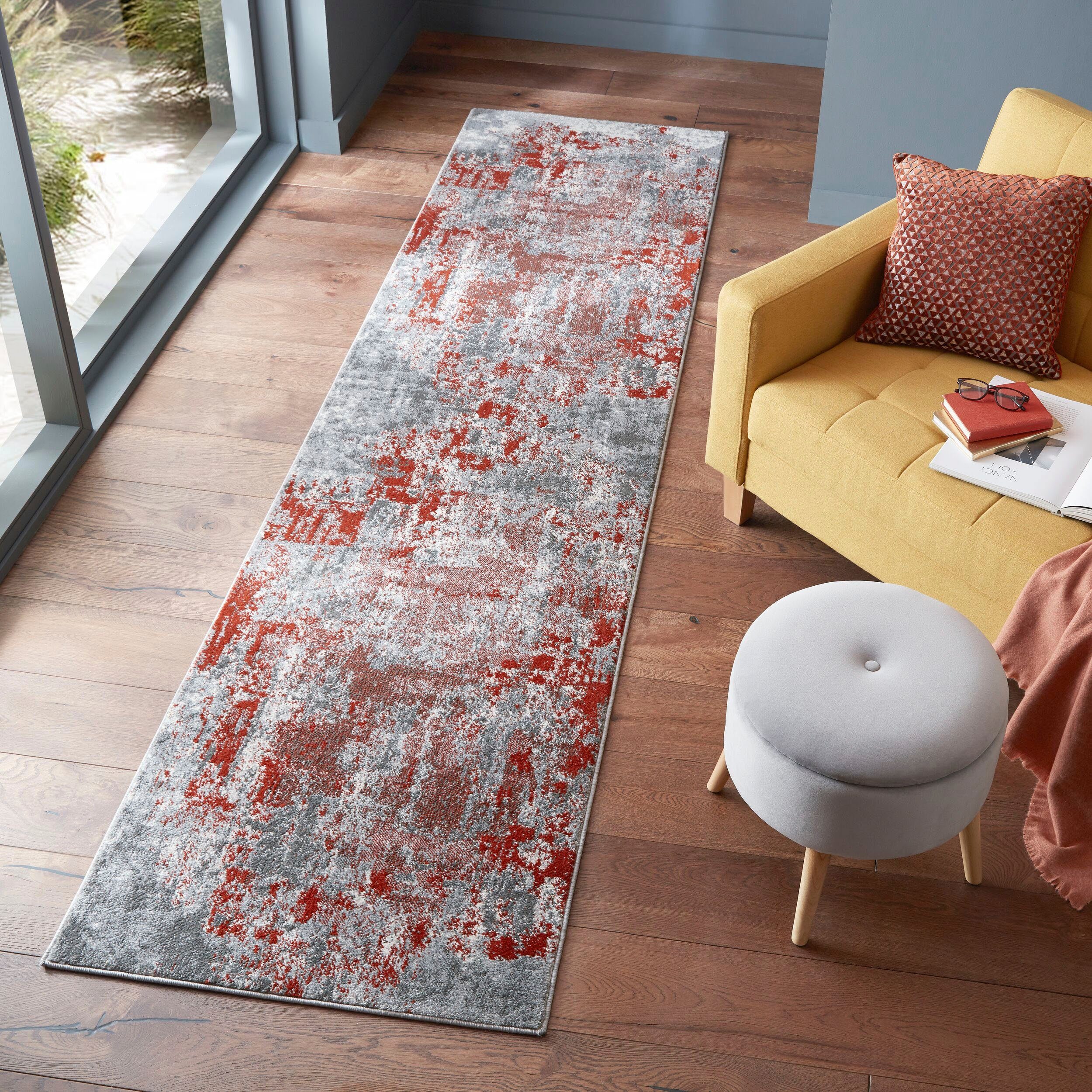 Läufer, FLAIR RUGS, rechteckig, Höhe: 10 mm terrakotta