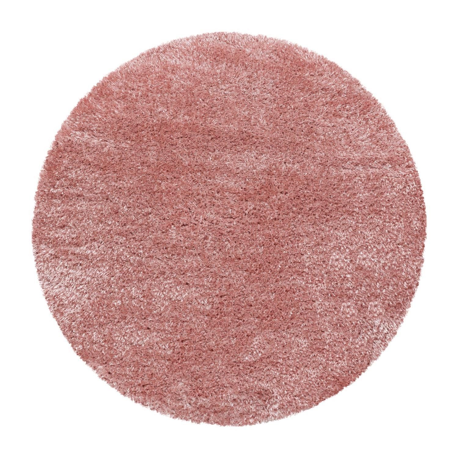 SchönesWohnen24 Hochflor-Teppich Hochflor Teppich BRILLIANT Rosa