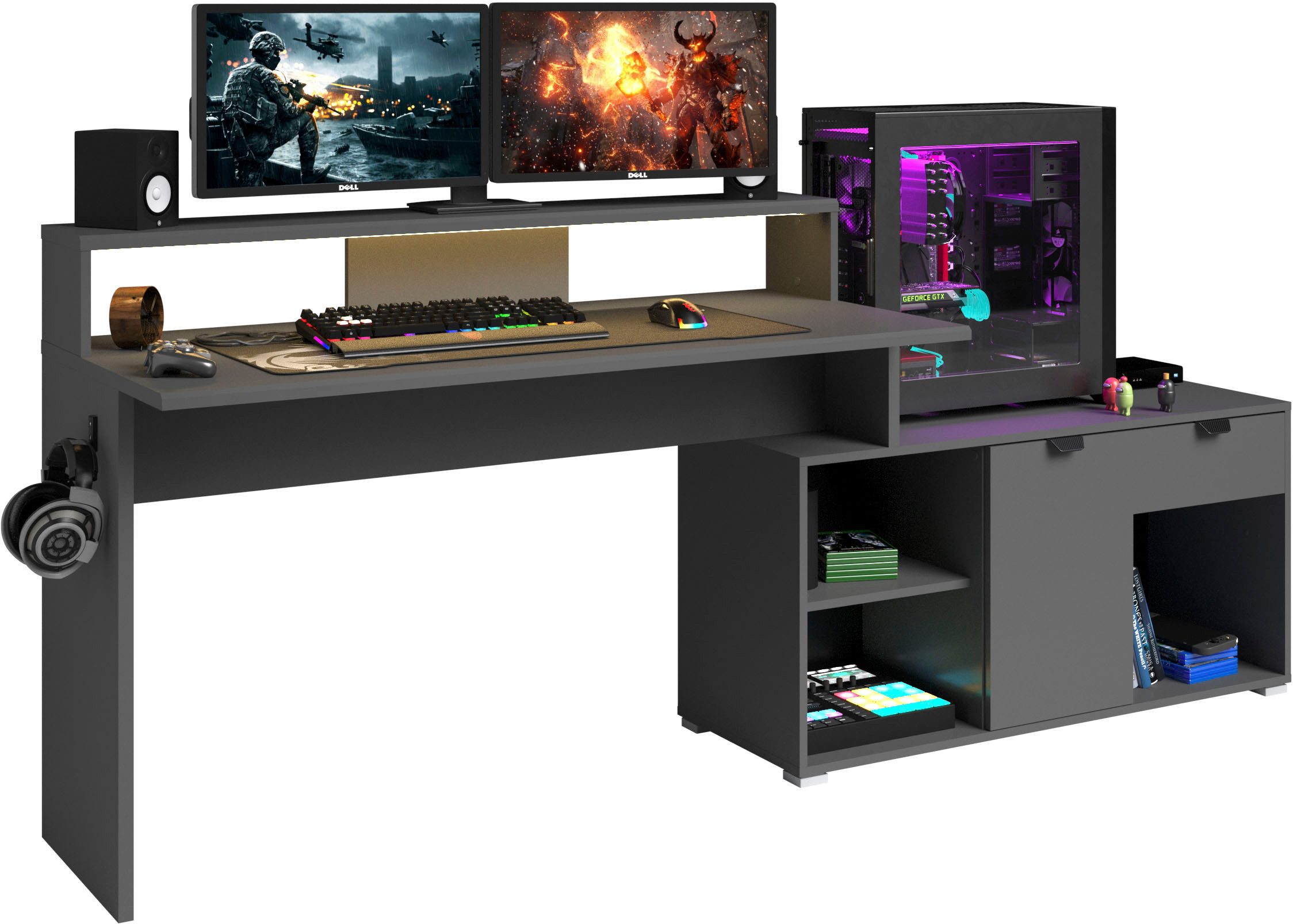 Parisot Gamingtisch Work 11 (Set, 2-St., Ecklösung möglich)