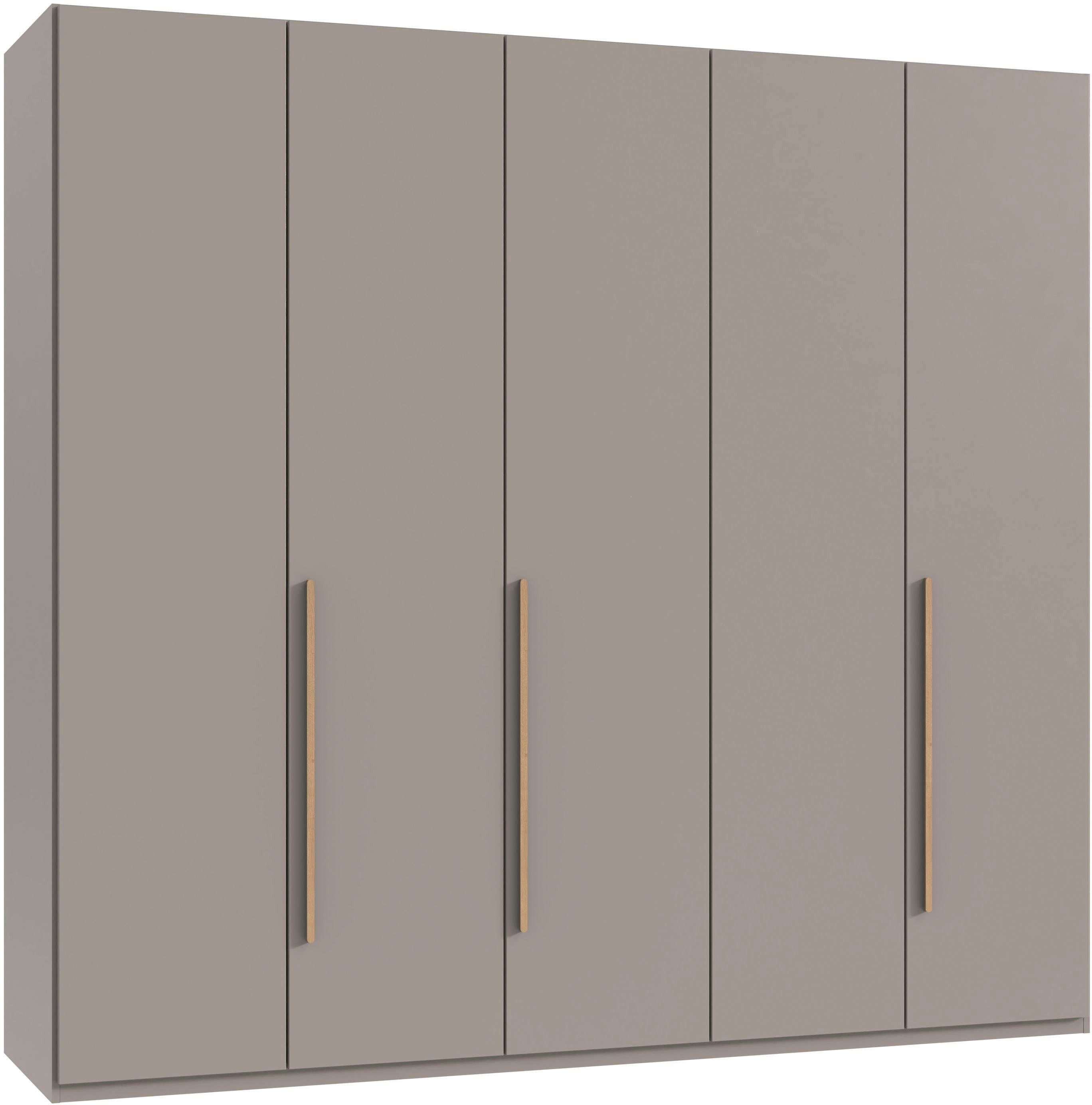 Wimex Drehtürenschrank Kleiderschrank London, in den Breiten 180cm, 225cm oder 270cm (mit verschiedenen Griffen in goldfarben, silberfarben oder schwarz) wahlweise mit Basic- oder Premium-Ausstattung erhältlich