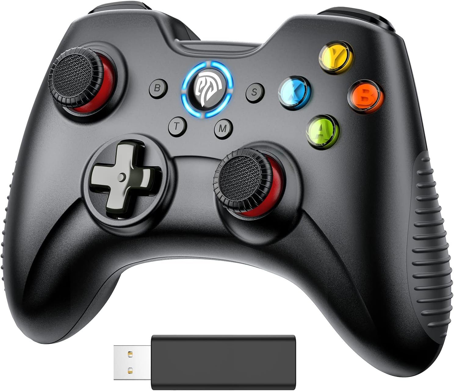 EasySMX PC Controller, 2,4G wireless Gamepad mit Dual Vibration Gaming-Controller