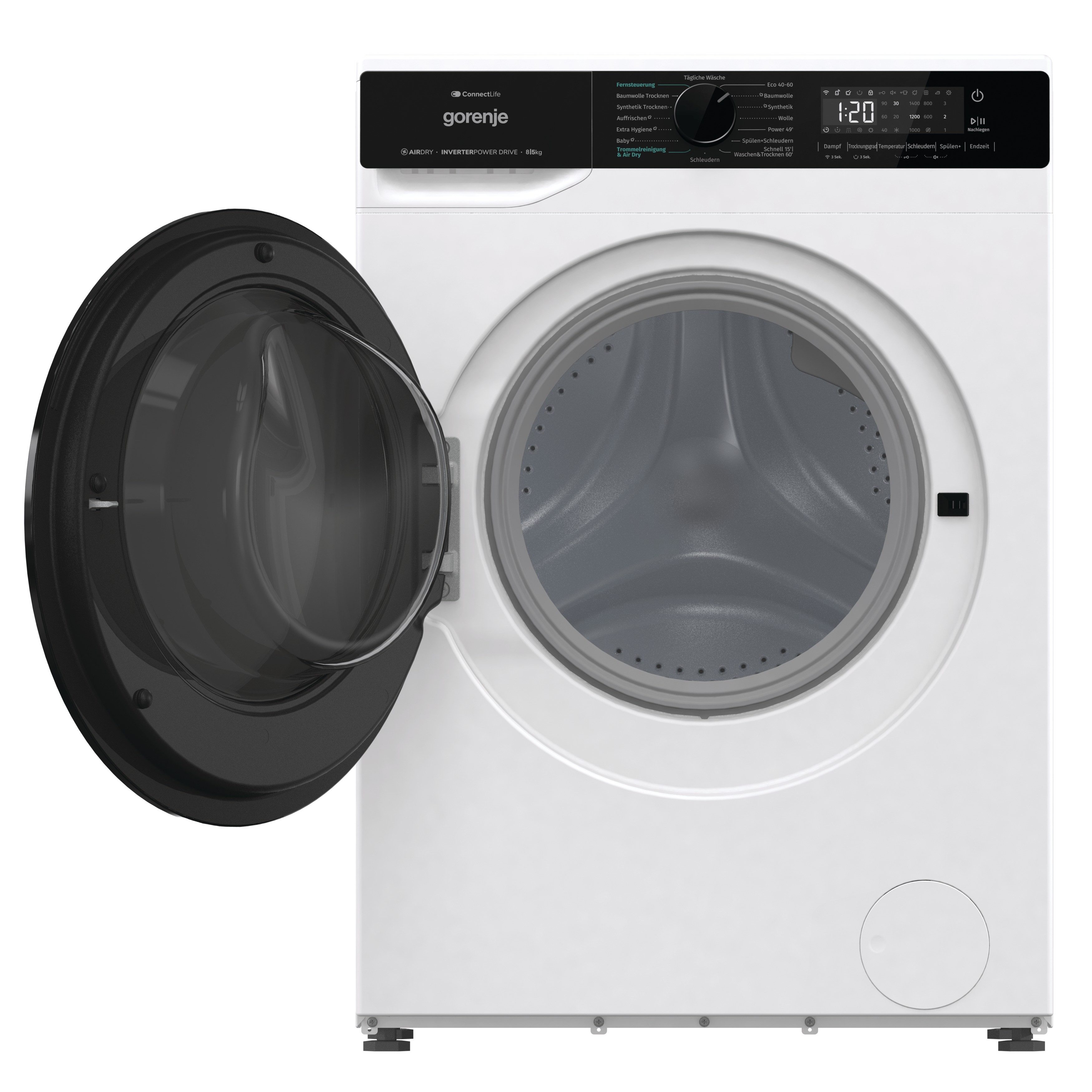 GORENJE Waschtrockner WD2PA854ADW/DE, 8 kg, 5 kg, 1400 U/min, Energieklasse A-30%
