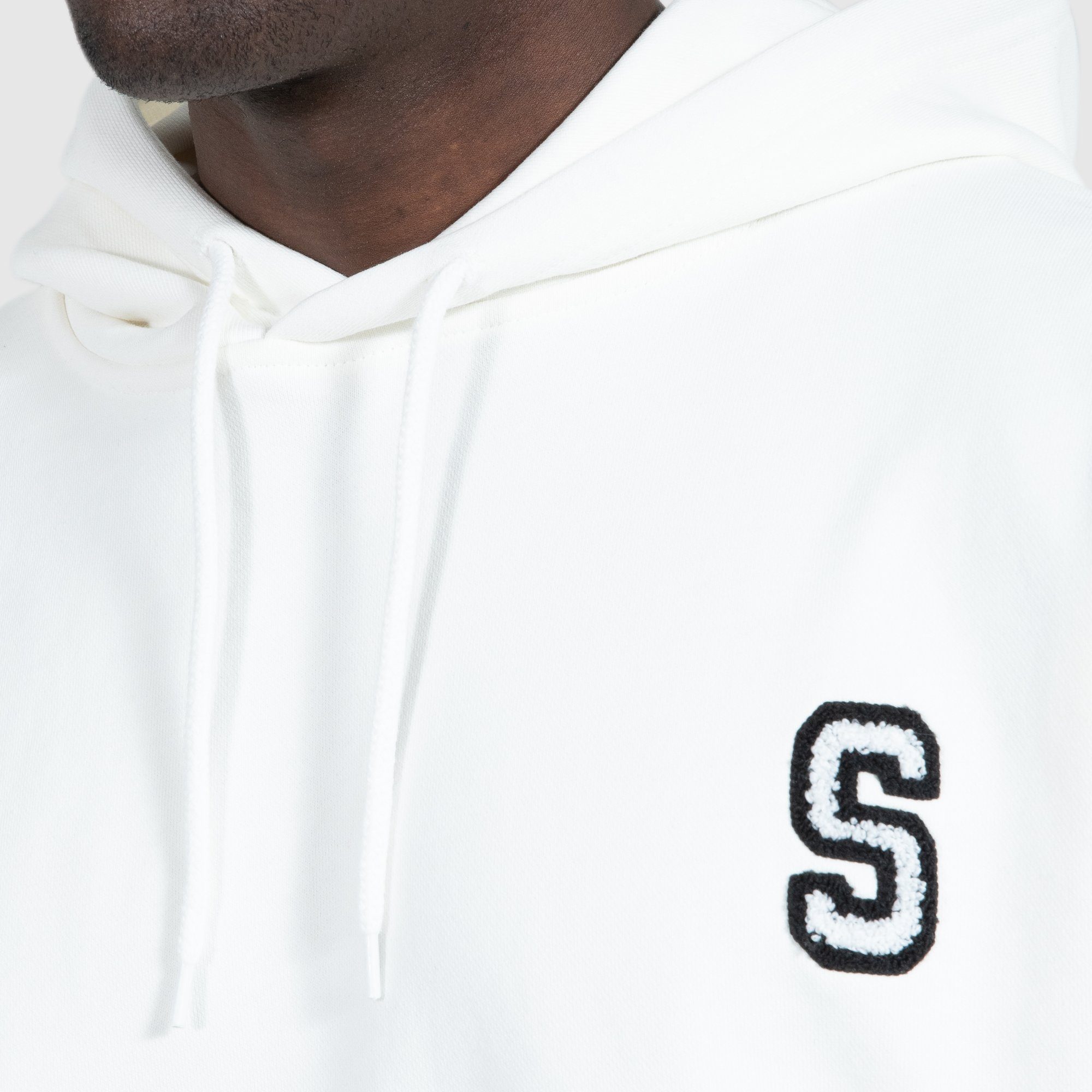 Smilodox Creme 100% Hoodie Oversize, Baumwolle Pharrell