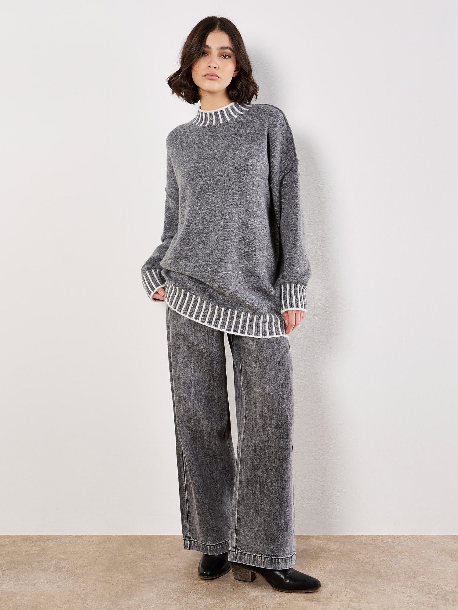 Apricot Strickpullover Strickpullover in Oversized-Form günstig online kaufen