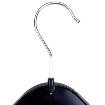 Webwarenhaus Kleiderbügel Kleiderbügel Kunststoff Schwarz 43 cm im 40er Pack, (Spar-Set), Kleiderbügel, 43 cm, drehbarer Haken, Kunststoff