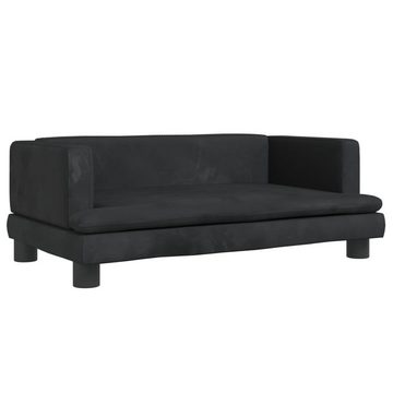 vidaXL Kindersofa Kindersofa Schwarz 80x45x30 cm Samt Kindercouch Kindermöbel Kinderzimm