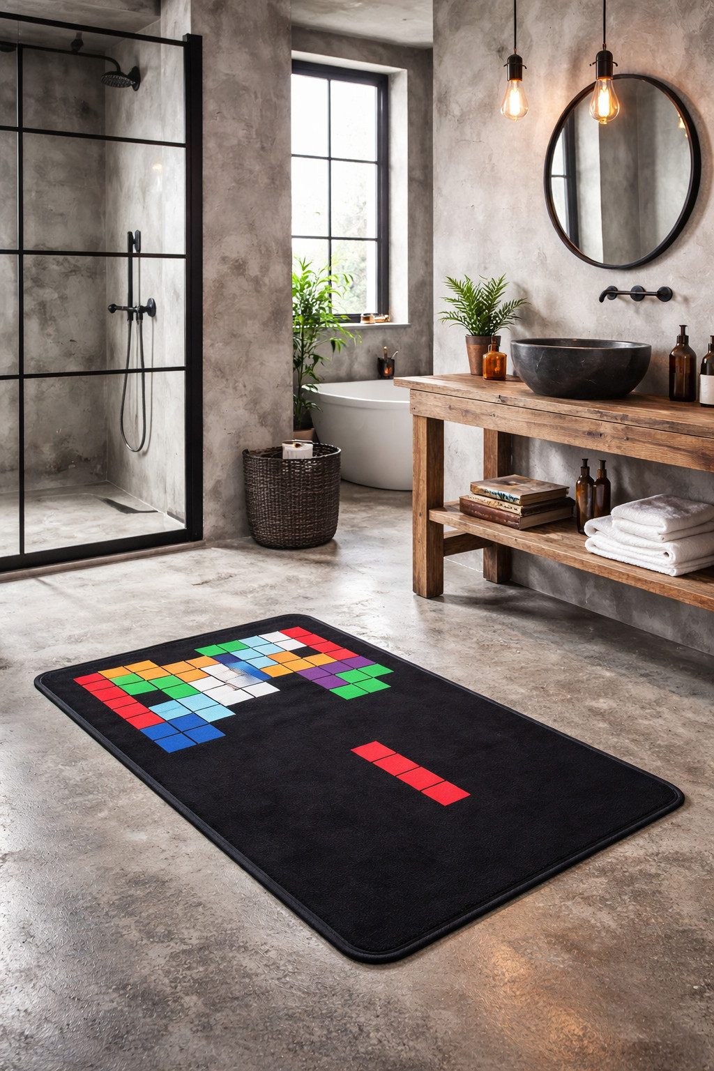 Fußmatte Fußmatte Badematte Badvorleger Duschmatte Gaming 80cm x 50cm