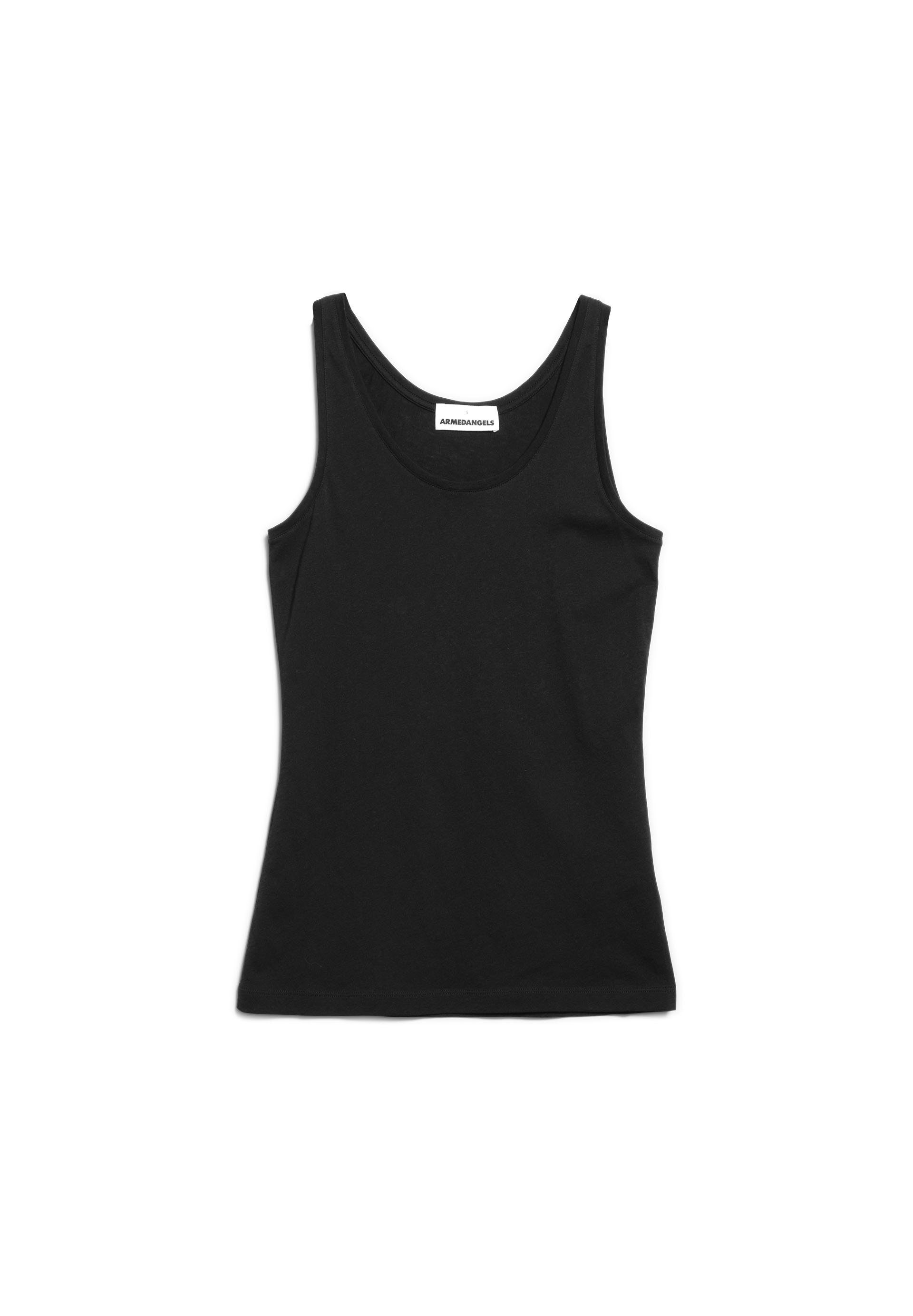 Armedangels Shirttop BELISAA SOFT Top Slim Fit aus Bio-Baumwolle (Slim Fit) Rundhalsausschnitt