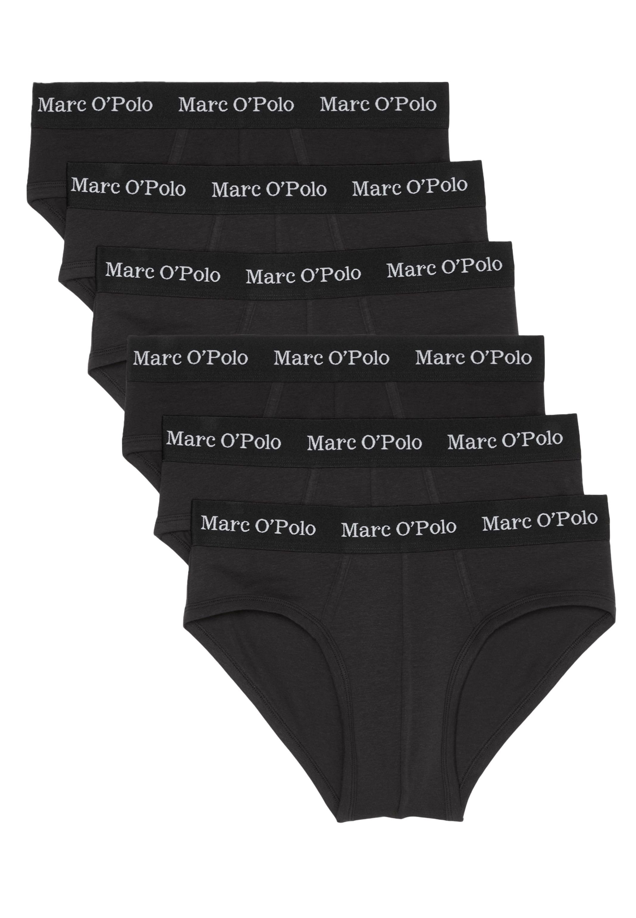 Marc O'Polo Slip 6er Pack Essentials (Spar-Set, 6-St) Slip / Unterhose - Baumwolle - ohne Eingriff - Atmungsaktiv