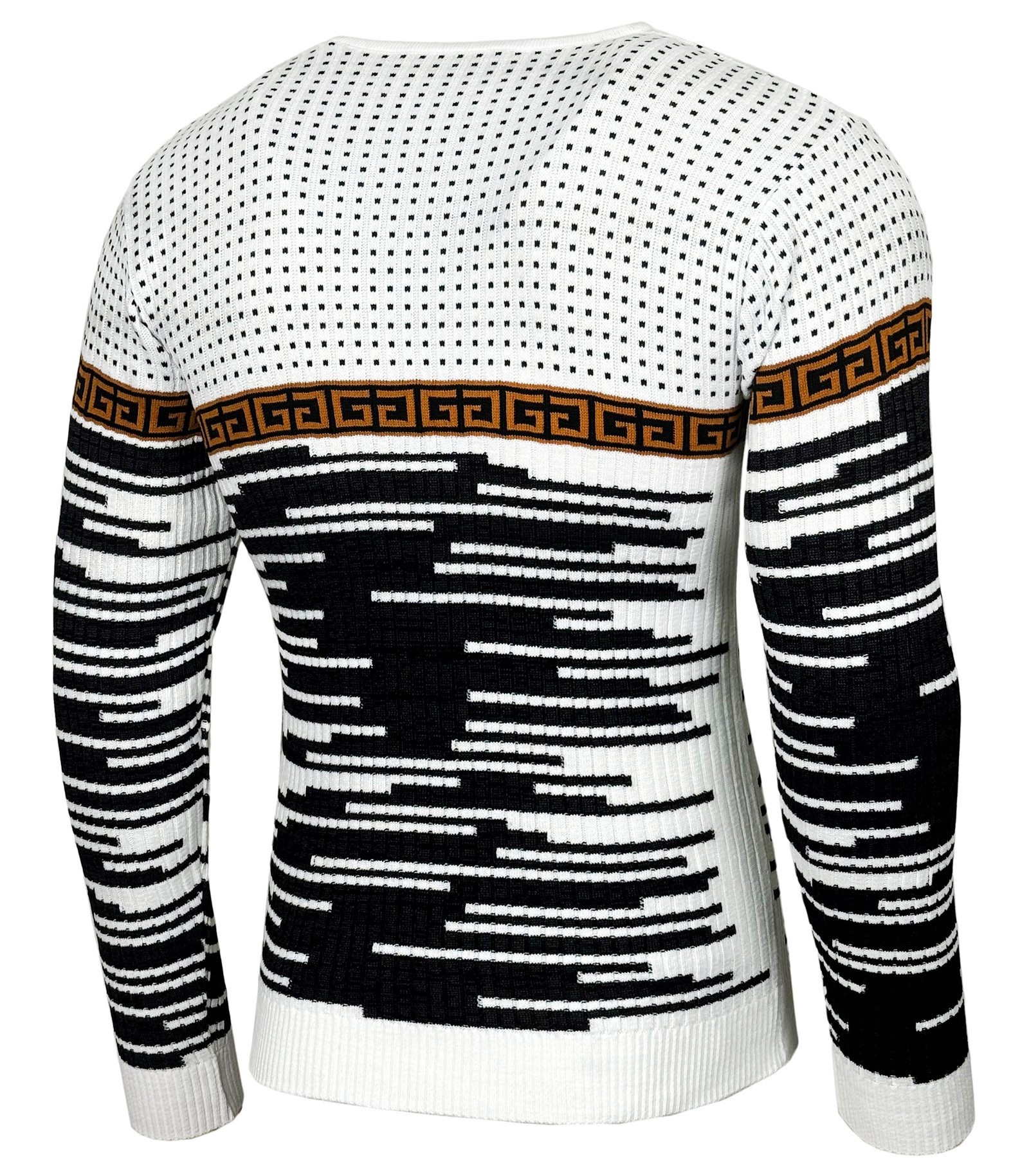 Baxboy Strickpullover BAXBOY Herren stylischer Rundhals Strick-Pullover B-52156