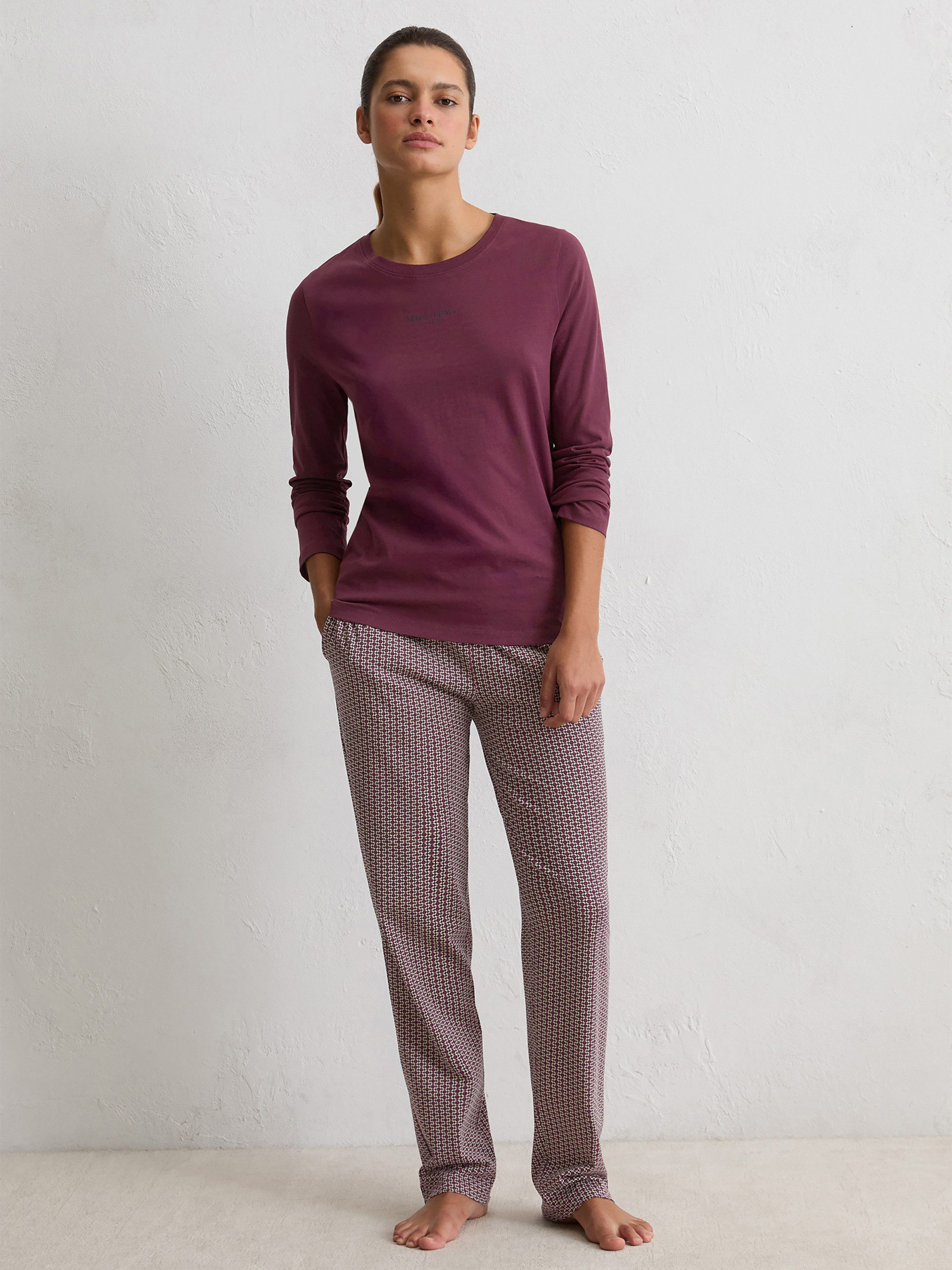 Marc O'Polo Pyjamaoberteil Mix N Match Cotton schlaf-oberteil nachthemd sle günstig online kaufen