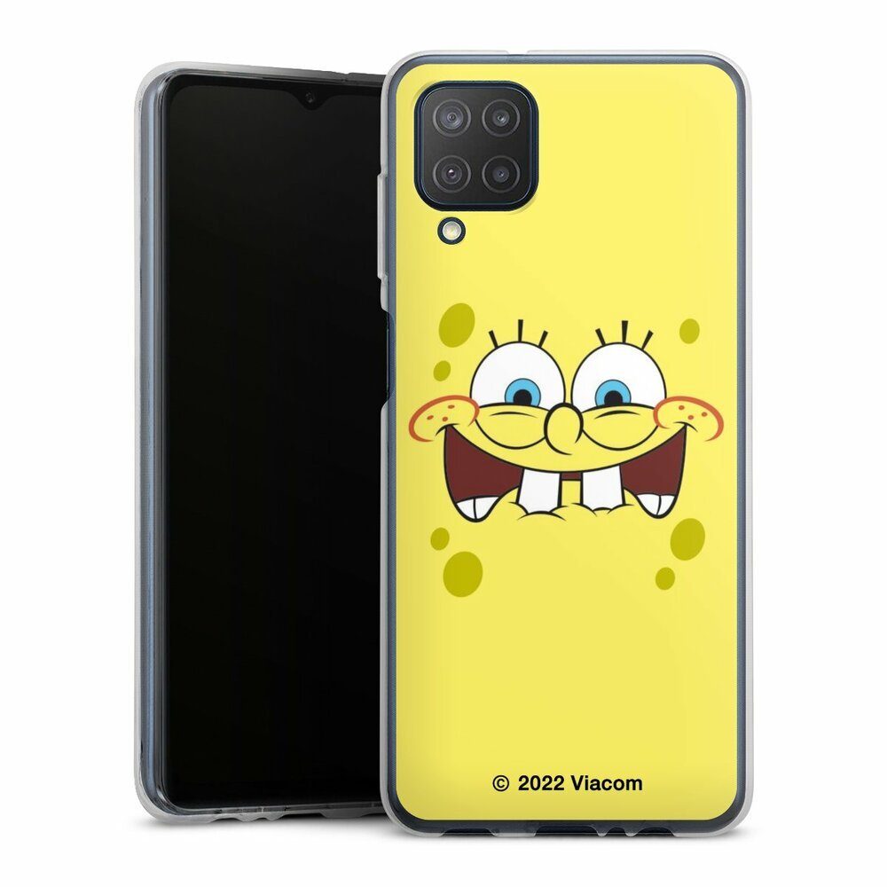 DeinDesign Handyhülle Spongebob Schwammkopf Offizielles Lizenzprodukt Kindheit, Samsung Galaxy M12 Silikon Hülle Bumper Case Handy Schutzhülle