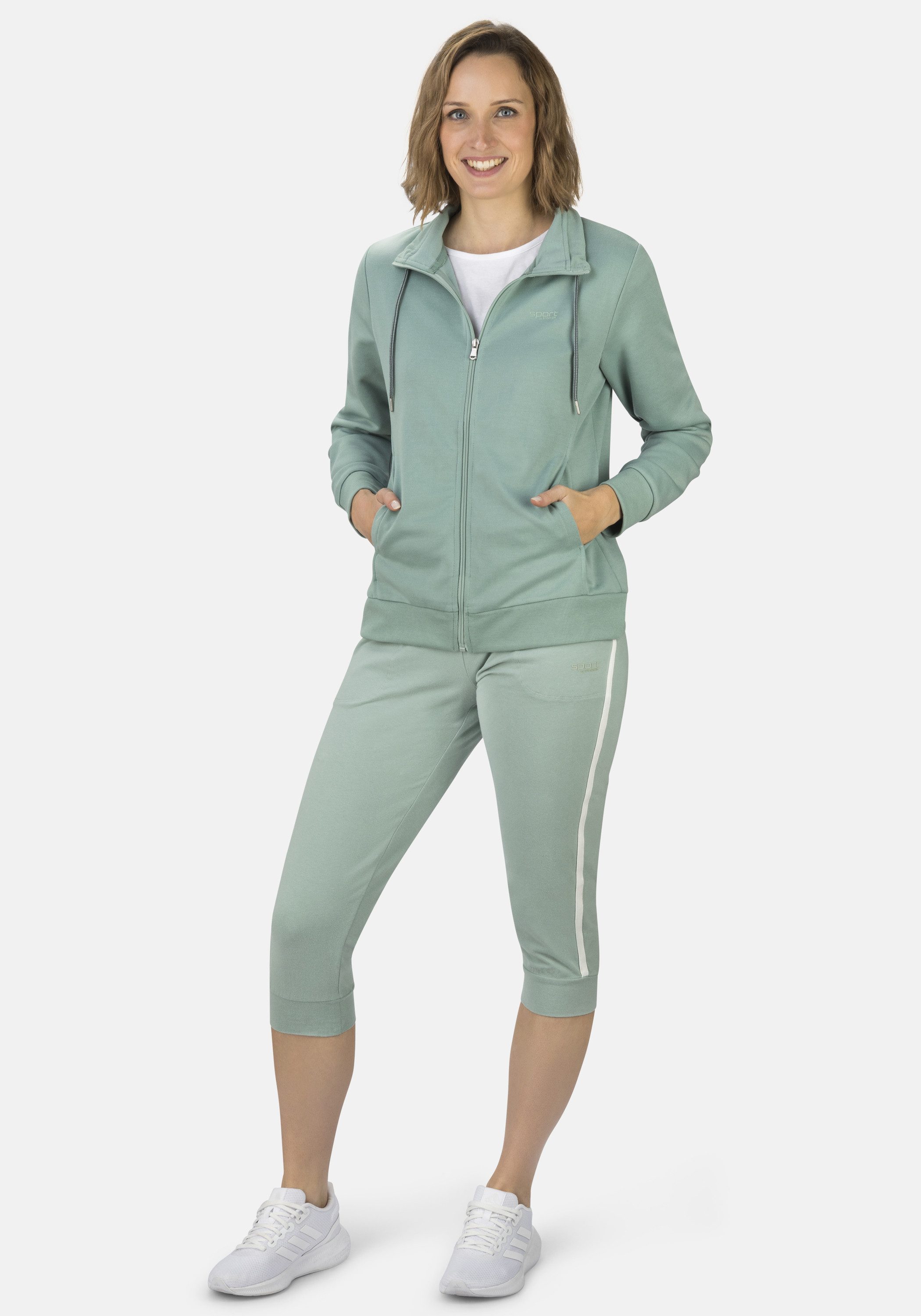 STOOKER WOMEN Sweatjacke JANE mit Stehkragen Sweatjacke Sweatjacke Regular Fit Moderner Casual-Look für Damen