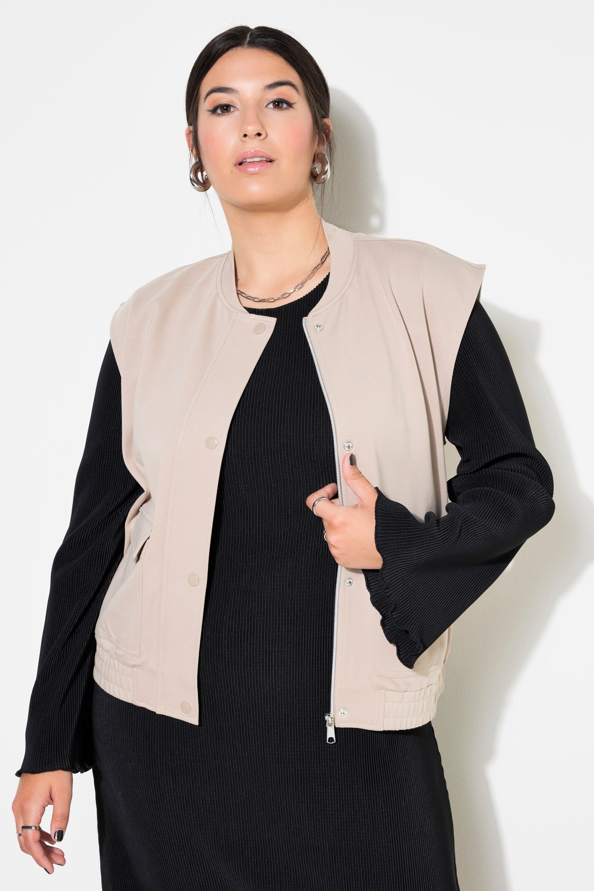 Studio Untold Steppweste Jersey-Weste kurzer Boxy günstig online kaufen