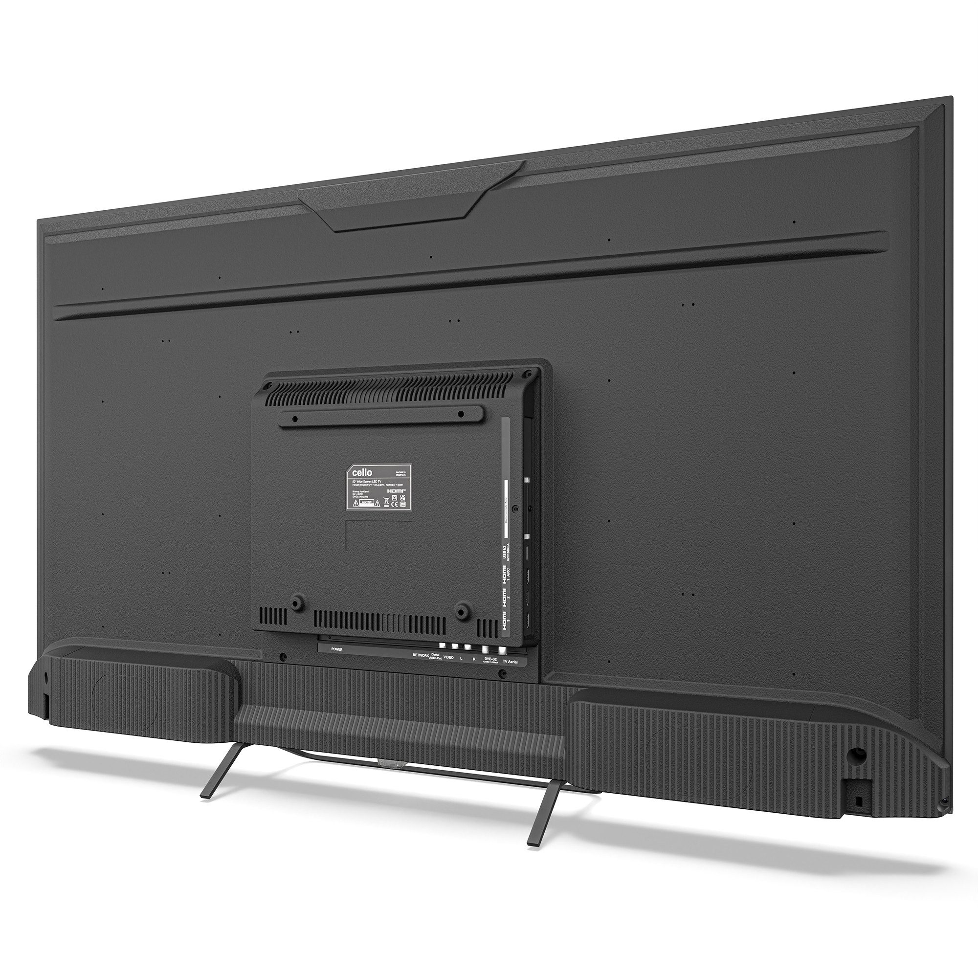 Cello C5025TZ4K LED-Fernseher (127 cm/50 Zoll, 4K Ultra HD, Tizen OS by Samsung, Smart-TV, Pitch Perfect Sound™ ersetzt Soundbar, WLAN & Bluetooth, Triple‑Tuner)