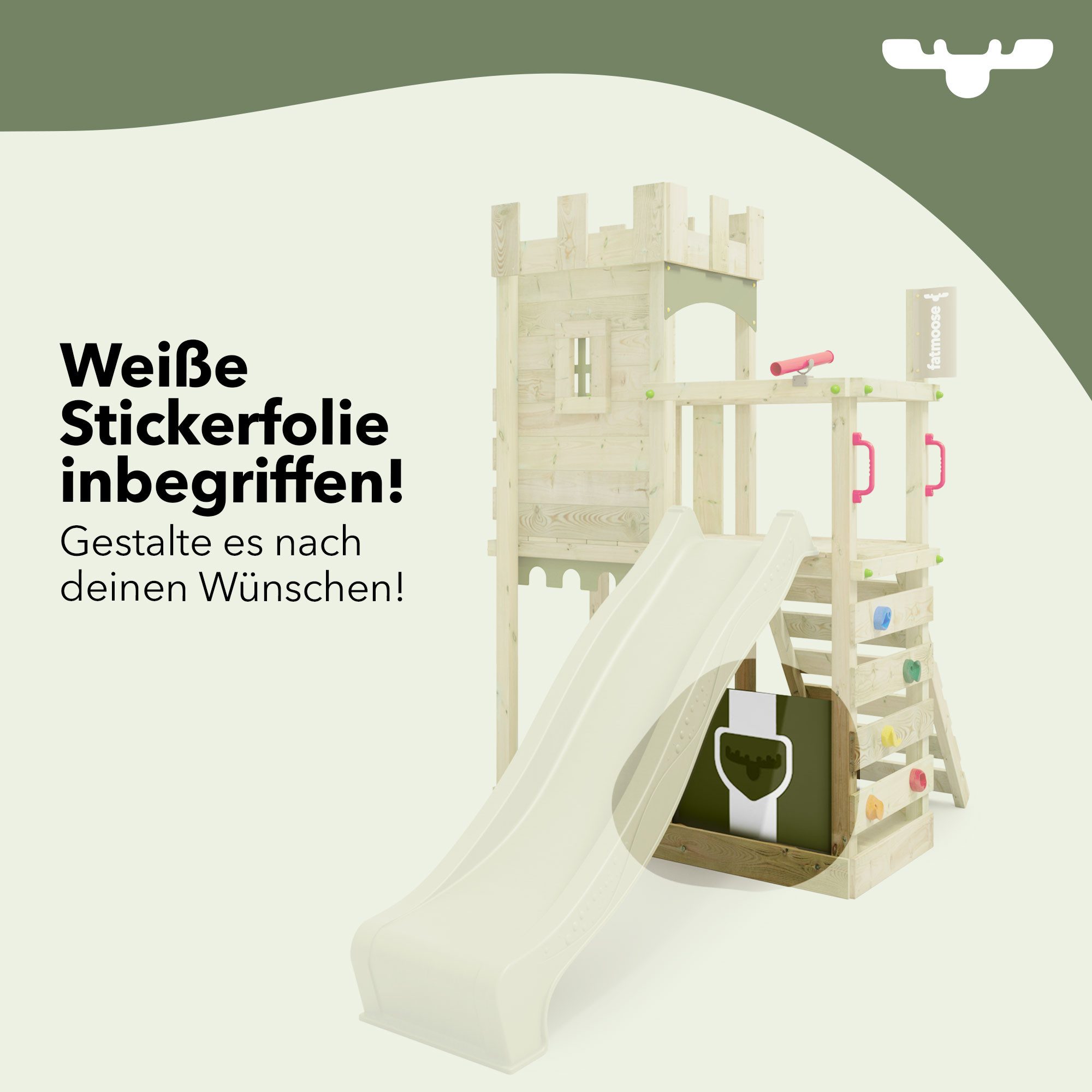 FATMOOSE Spielturm BoldBaron mit Schaukel, Rutsche günstig online kaufen