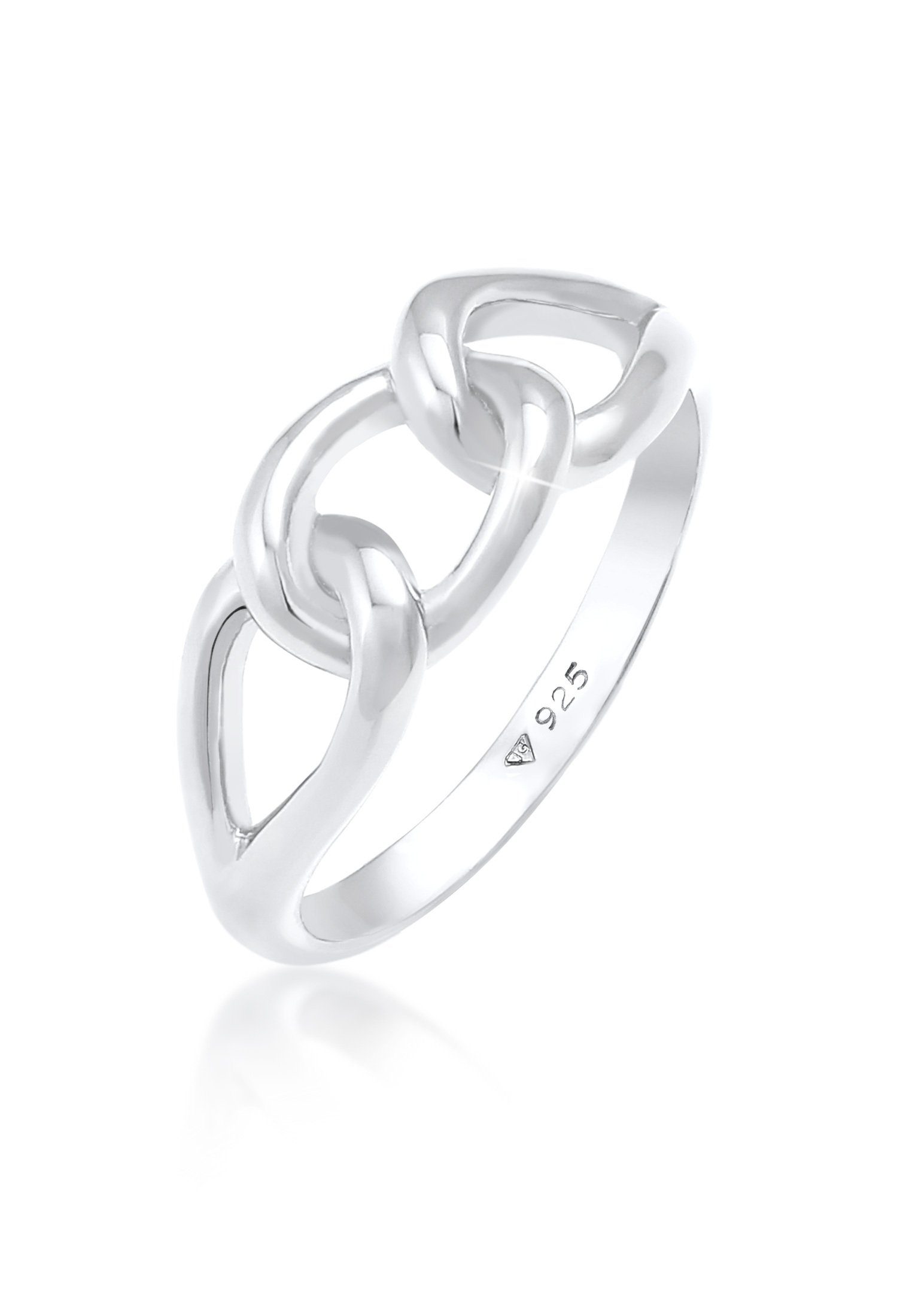 Fingerring Knoten Symbol Chain Look 925 Silber