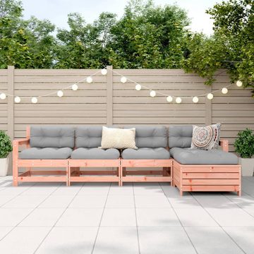 vidaXL Gartenlounge-Set 5-tlg. Garten-Sofagarnitur Massivholz Douglasie, (1-tlg)