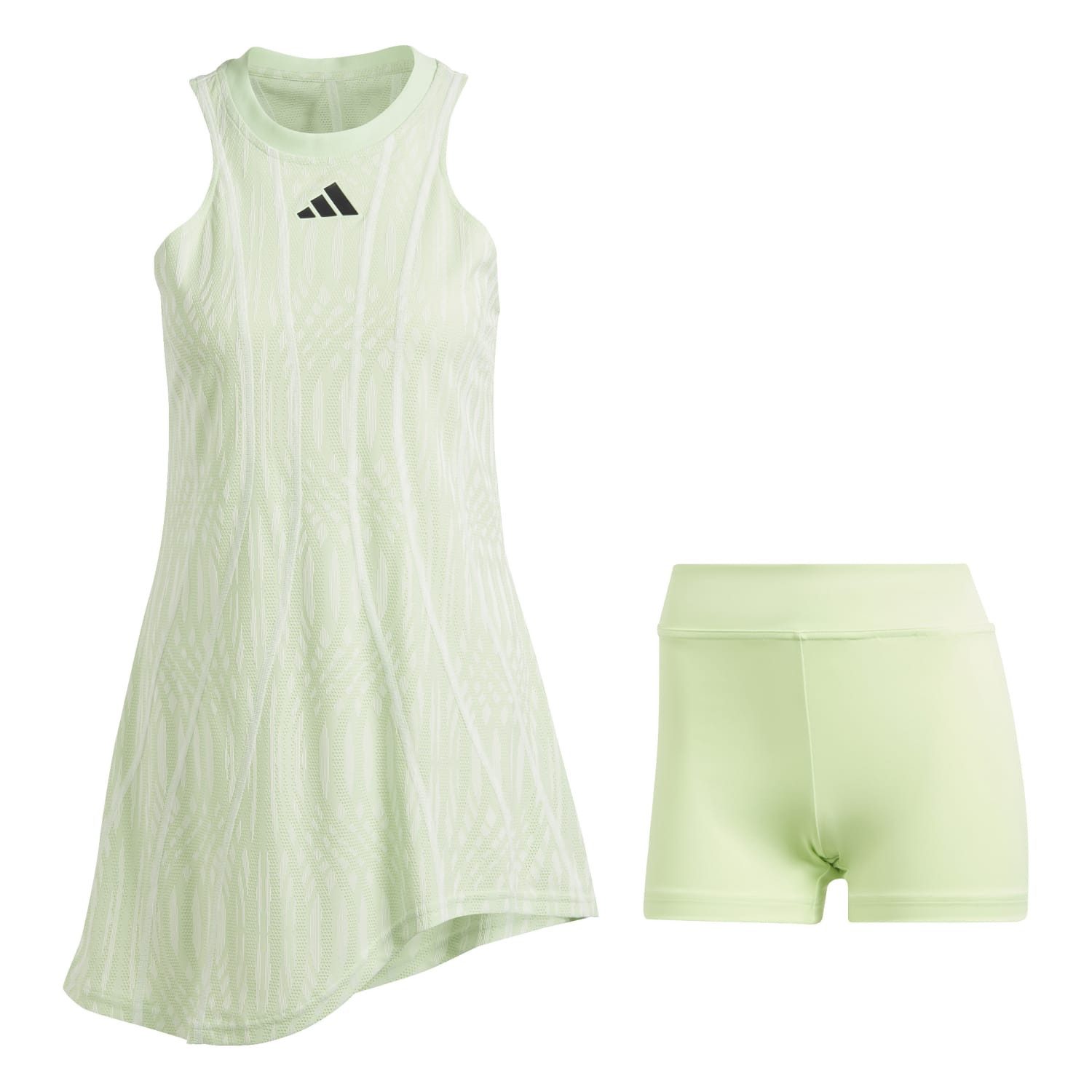 adidas Performance Tenniskleid Airchill Pro Melbourne (schmal, integrierte Tight) 2024 hellgrün Damen