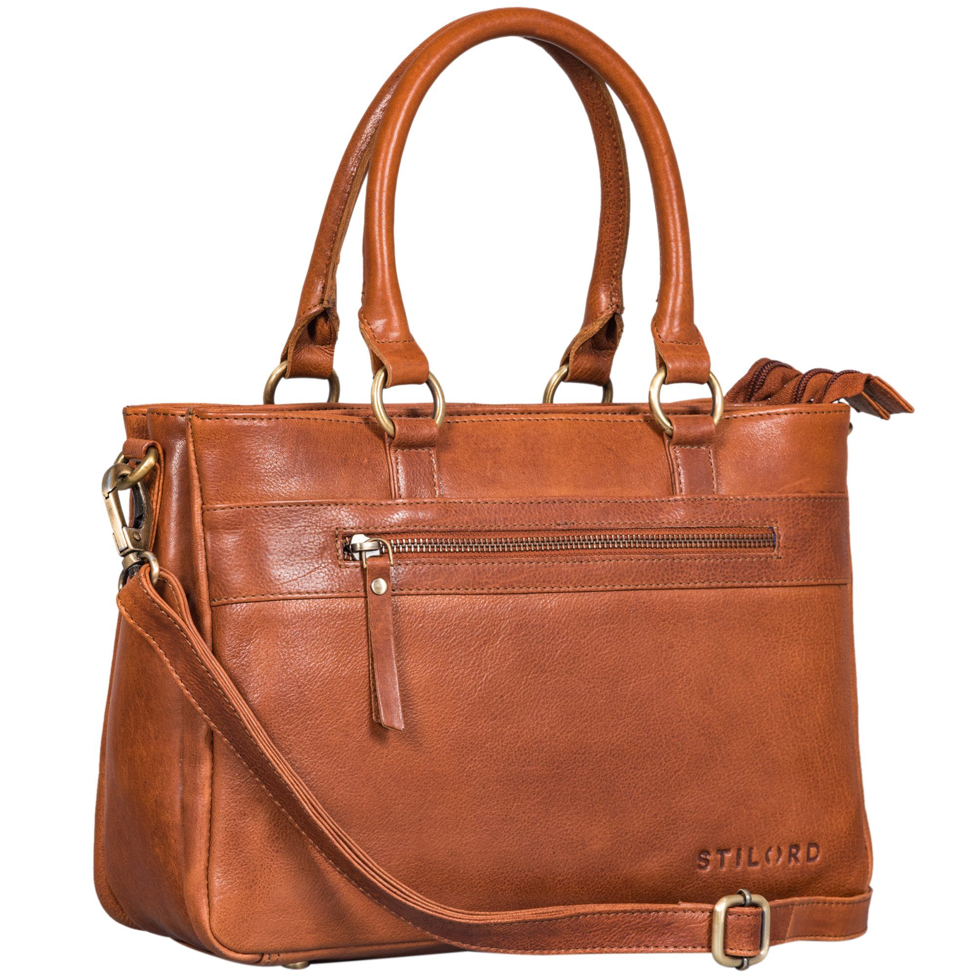 Handtasche "Frauke" Organisierte Leder Handtasche Damen Umhängetasche