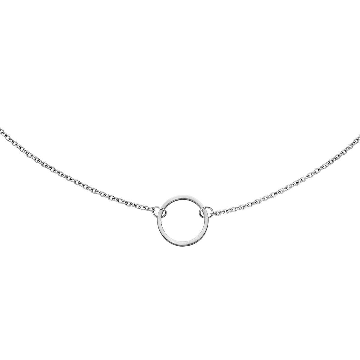 M&M Kette mit Anhänger Halskette mit Kreis-Anhänger Fine Line (1-tlg), deut günstig online kaufen