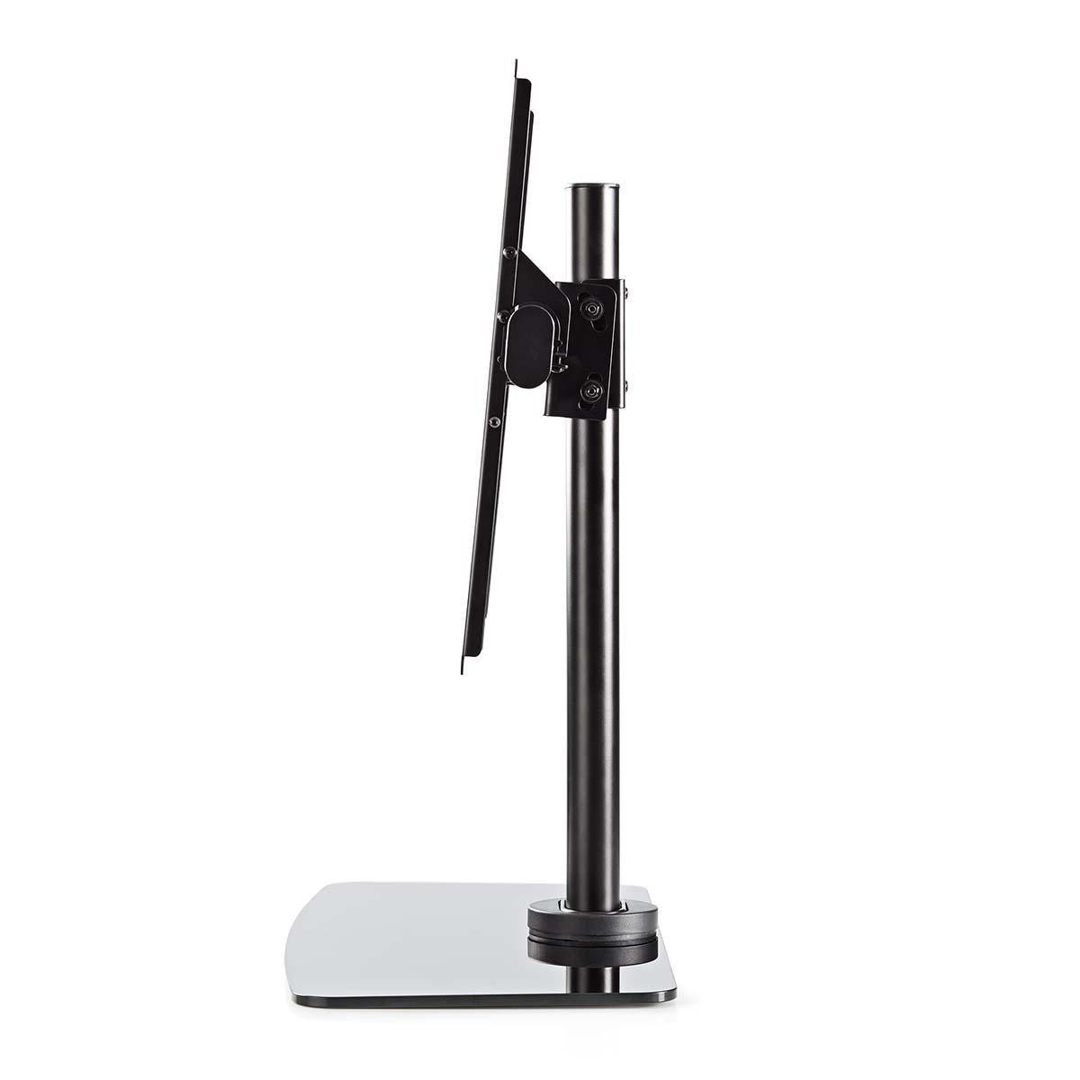 Nedis TV-Wandhalterung TVSM2330BK, (bis 65 Zoll, 1-tlg., Neigbar, drehbar, höhenverstellbar für flexible Nutzung, Glas/Stahl) – Bild 3 von 5