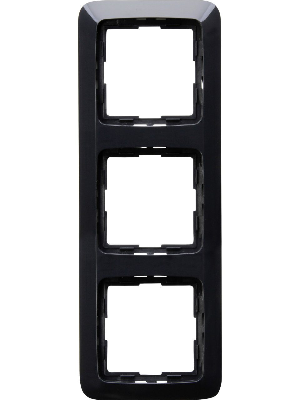 Kopp Abdeckrahmen Kopp Abdeckrahmen 3-fach Rivo anthrazit, 404315069, Kunststoff