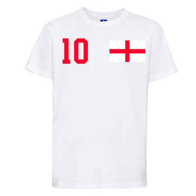 Youth Designz T-Shirt England Kinder T-Shirt im Fußball Trikot Look mit trendigem Motiv