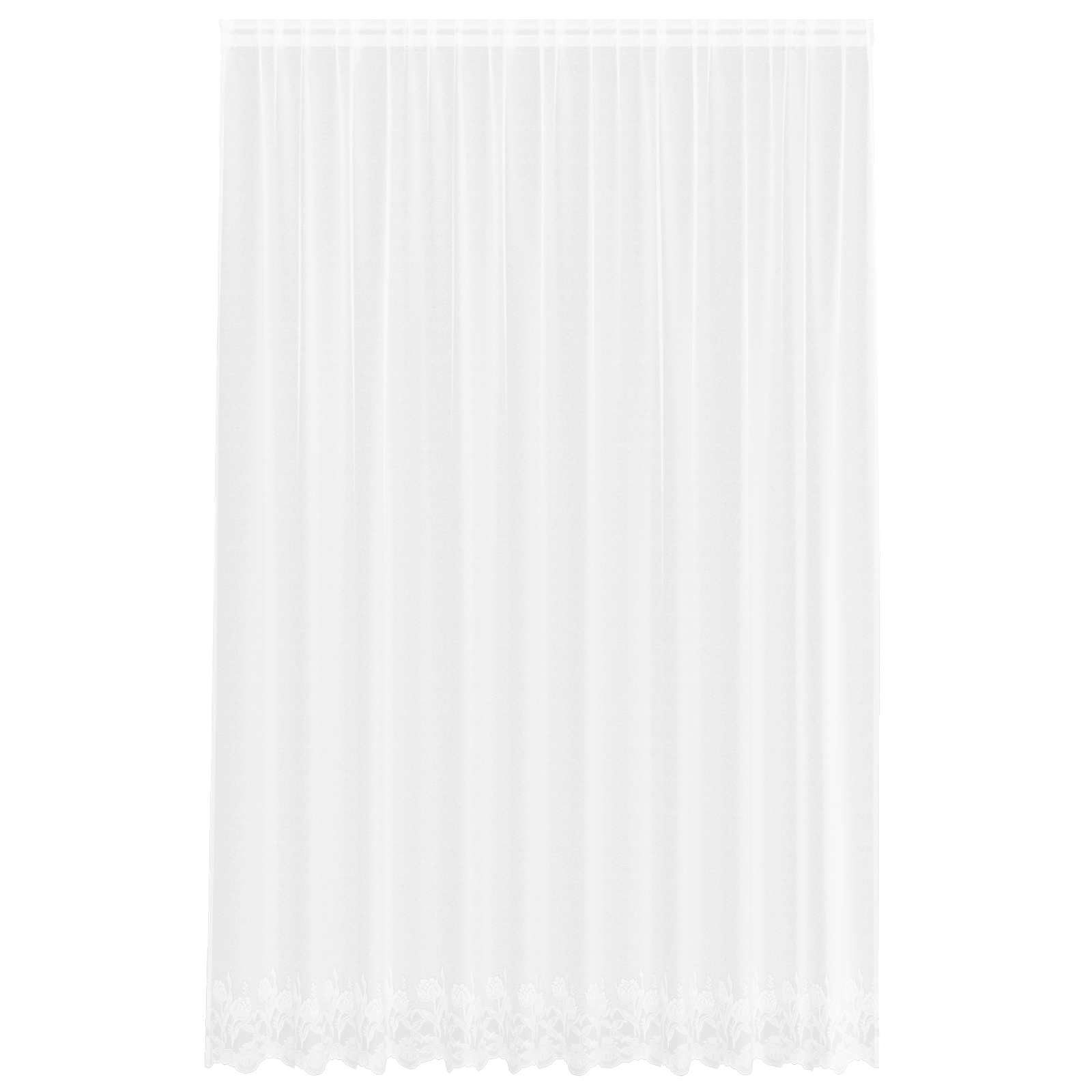 vidaXL Vorhang Spitzenvorhang Weiß 260 x 300 cm Polyester (1 St), Polyester