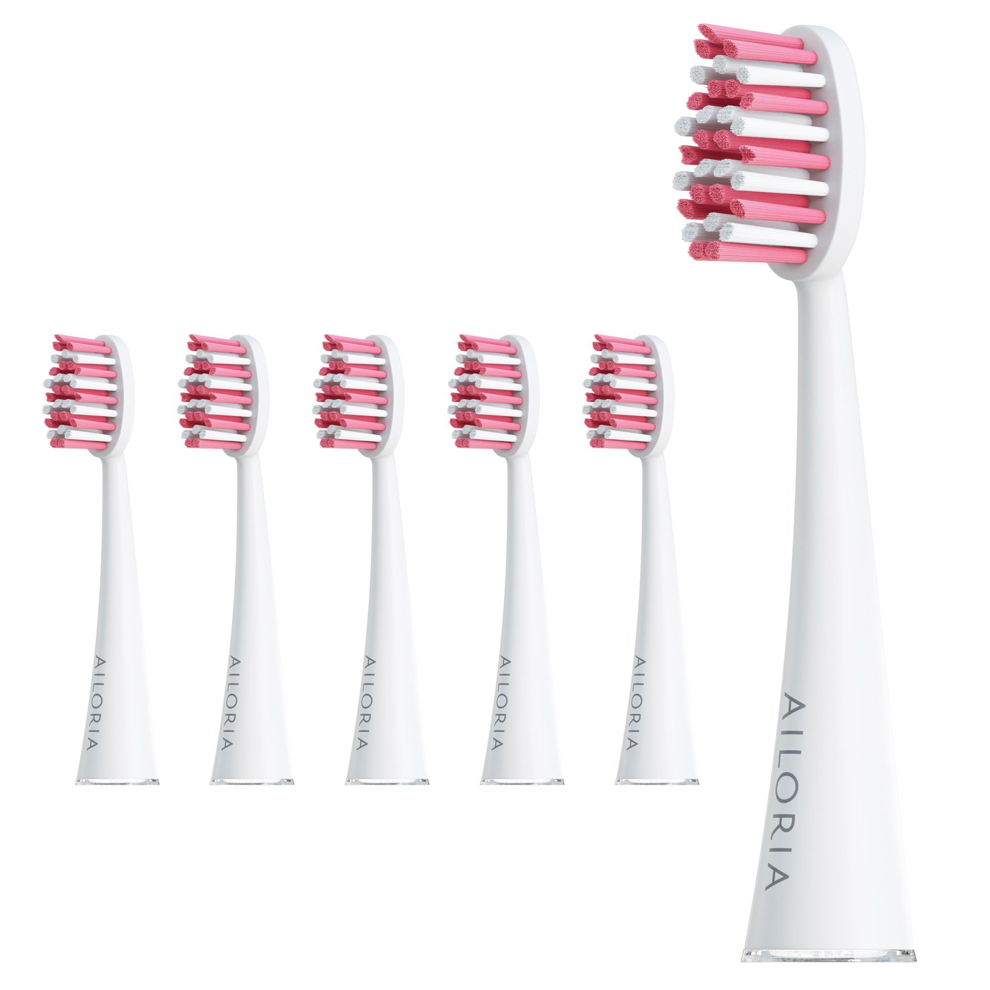 AILORIA Aufsteckbürsten SHINE BRIGHT Ersatzbürstenköpfe 6er Set, Ersatzbürstenköpfe für AILORIA SHINE BRIGHT