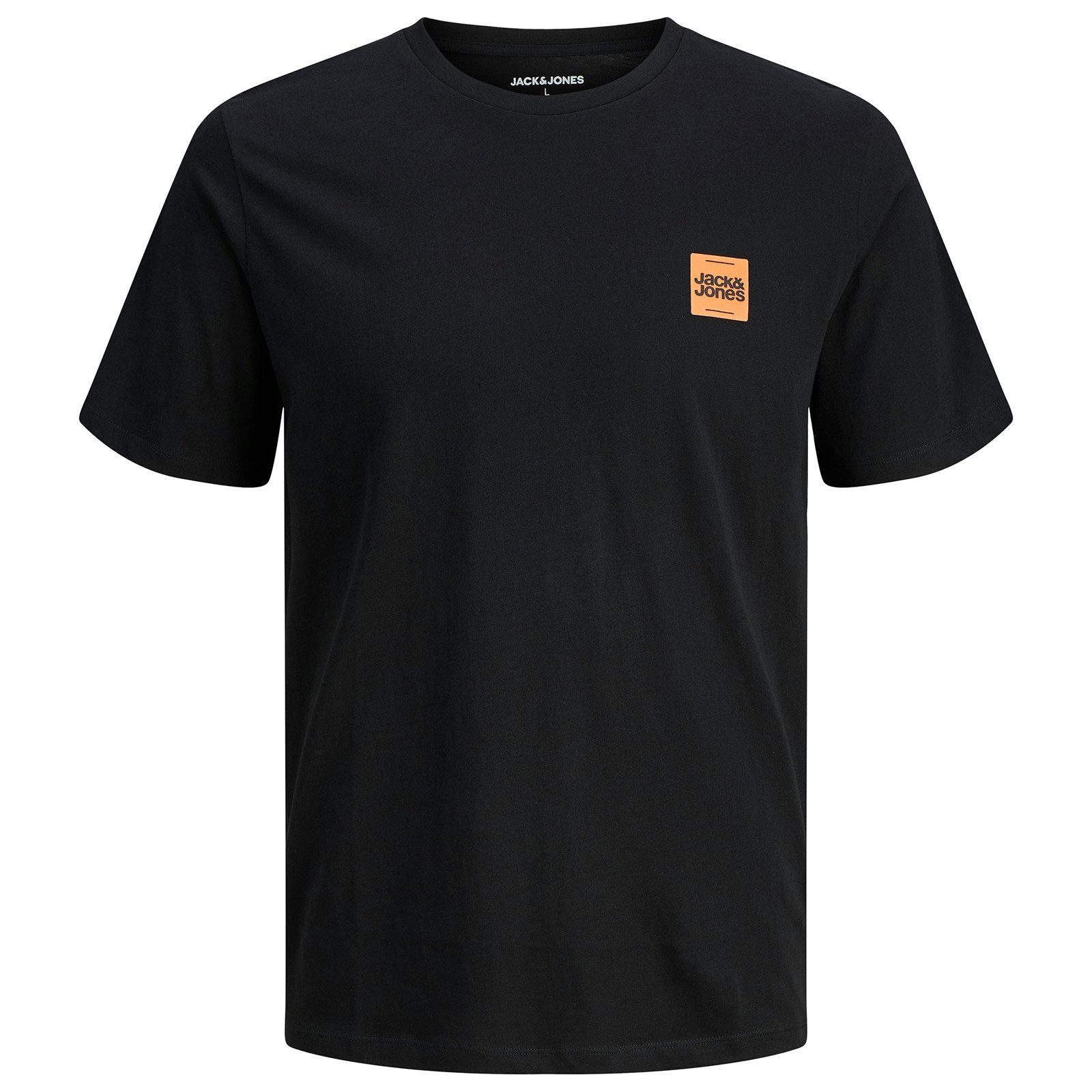 Jack & Jones Rundhalsshirt Jack&Jones T-Shirt schwarz XXL Brustprint JJBRAN günstig online kaufen