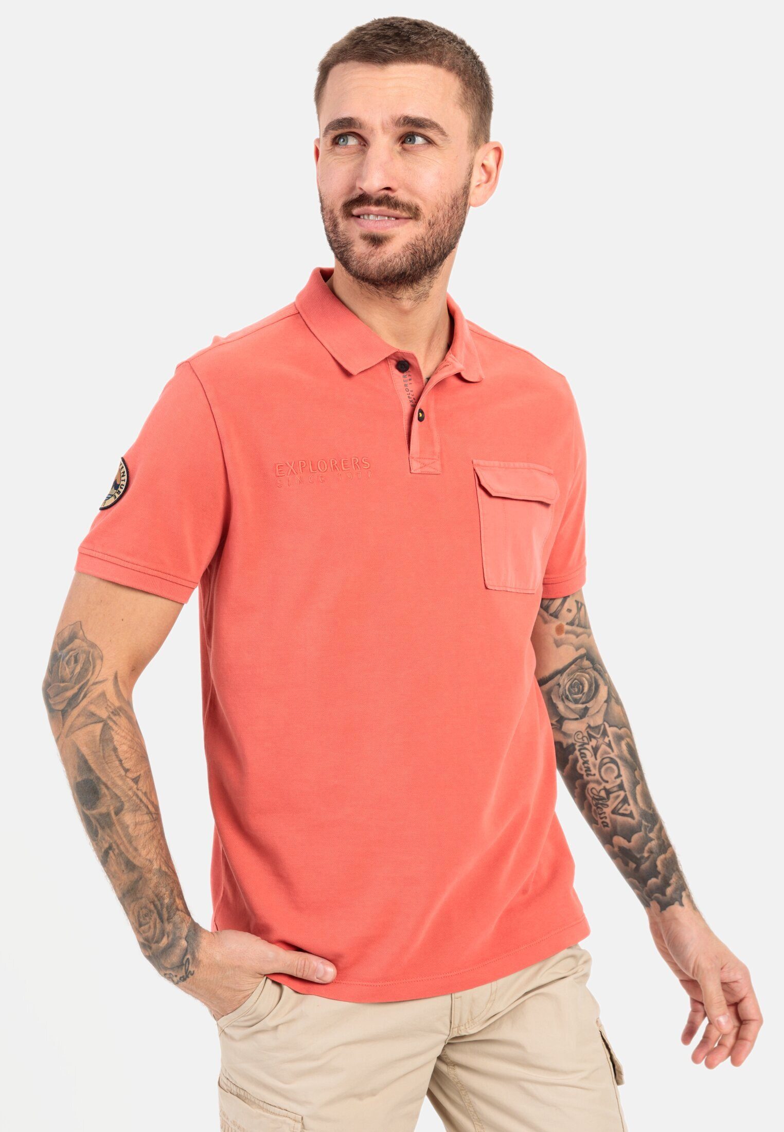 camel active Poloshirt mit floralem Print Shirts_Poloshirt günstig online kaufen
