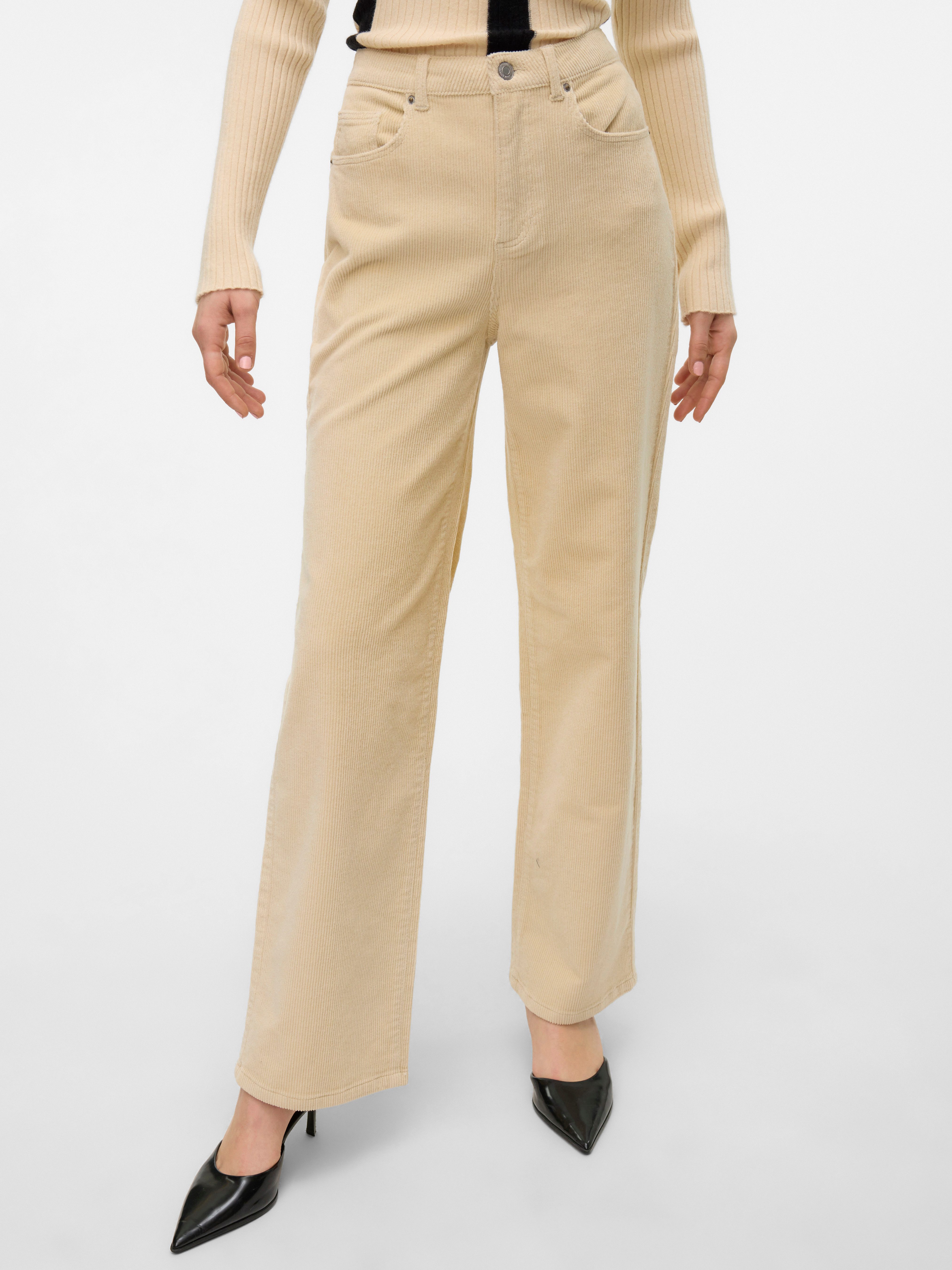 Vero Moda Cordhose VMTESSA HR WIDE CORDUROY PANTS GA NOOS günstig online kaufen
