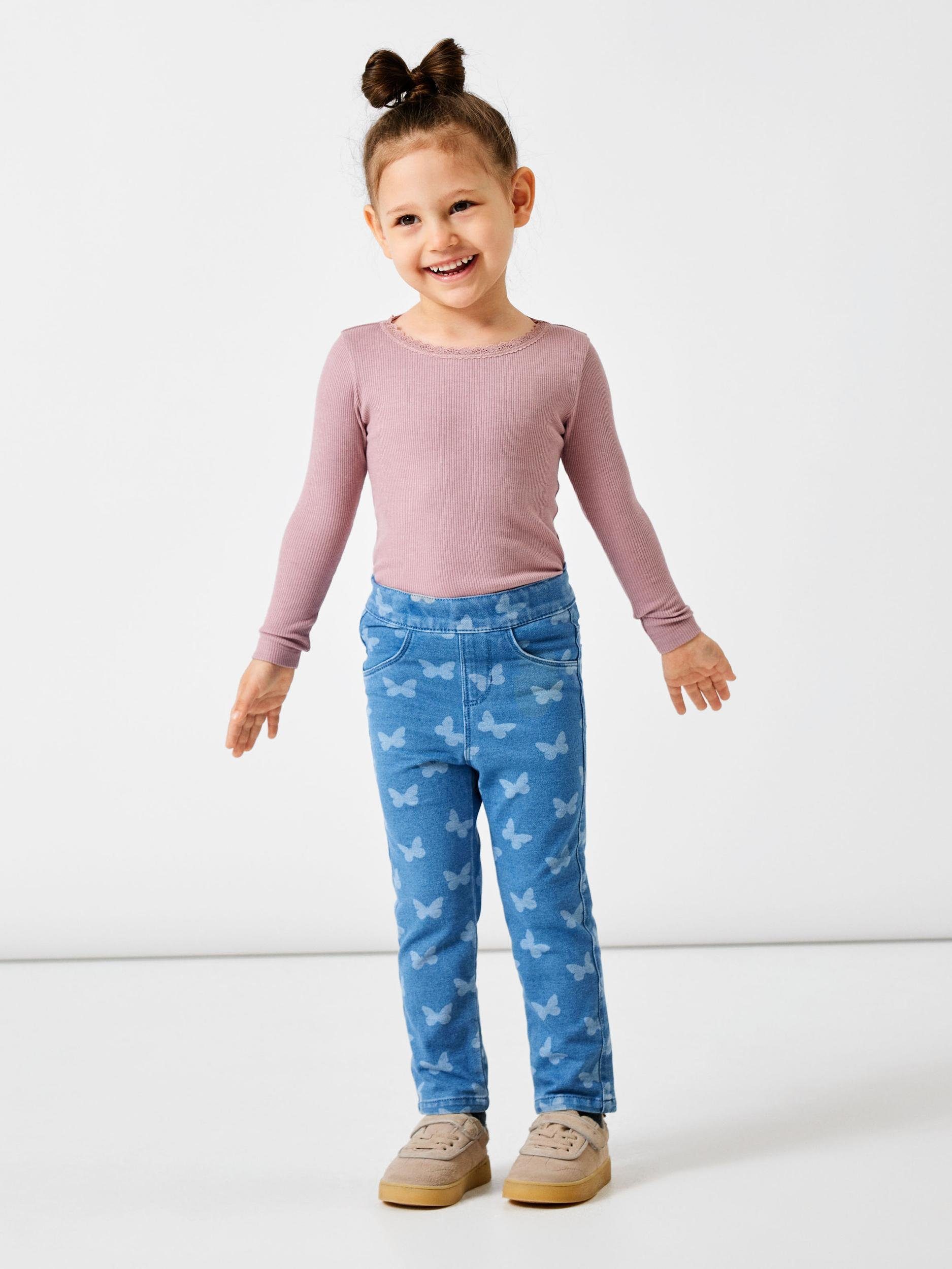 Name It Leggings NMFSALLI SLIM DNM LEGGING 2352-VB NOOS Medium Blue Denim AOP:BUTTERFLY | 