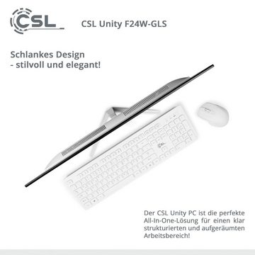CSL Unity F24-GLS mit Windows 10 Home All-in-One PC (23,8 Zoll, Intel Celeron N4120, UHD Graphics 600, 8 GB RAM, 512 GB SSD)