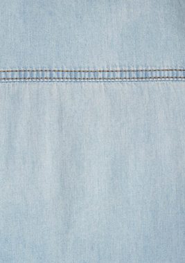 Arizona Jeansbluse mit Knöpfen in Perlmuttoptik