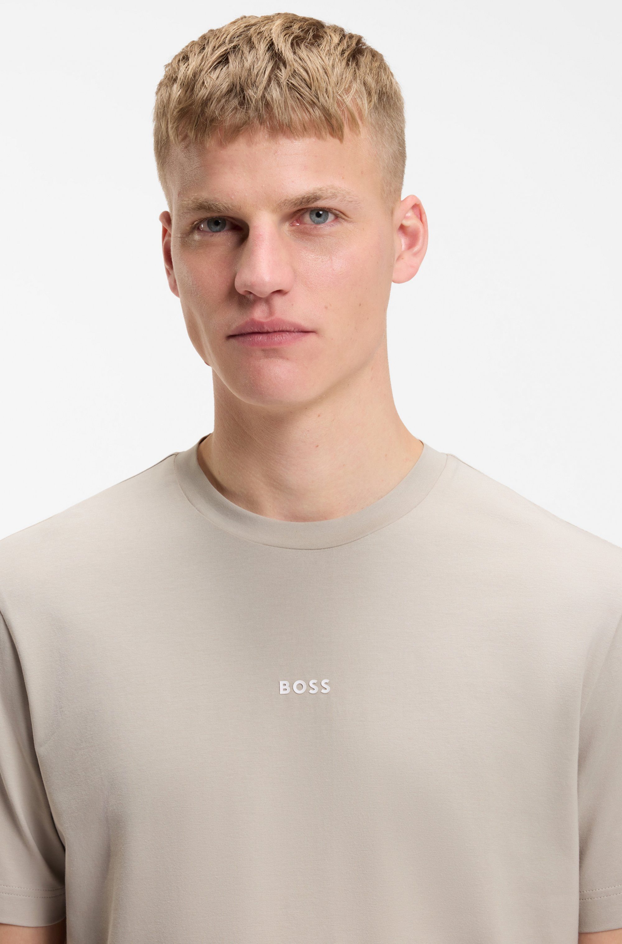 BOSS ORANGE T-Shirt TChup Relaxed Fit Stretch-Cotton-Jersey Rundhalsausschnitt