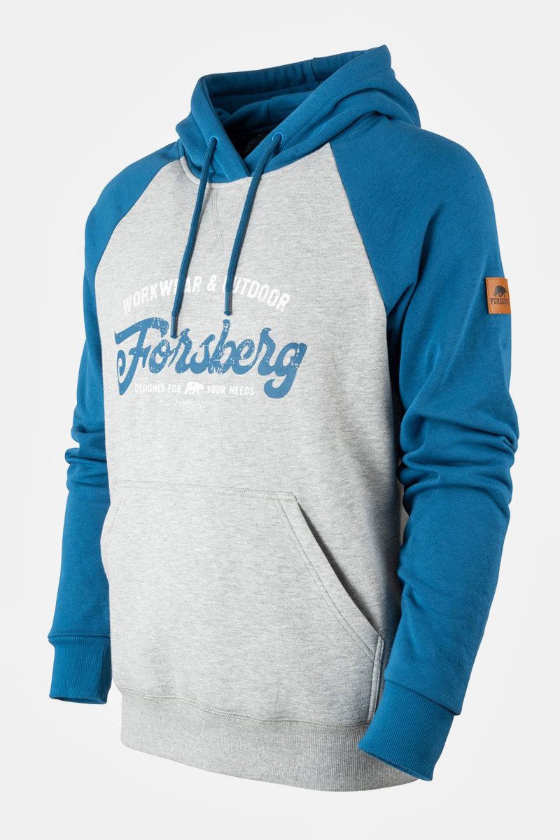 FORSBERG Sweatshirt Tonigson Hoodie zweifarbig mit Retrologo