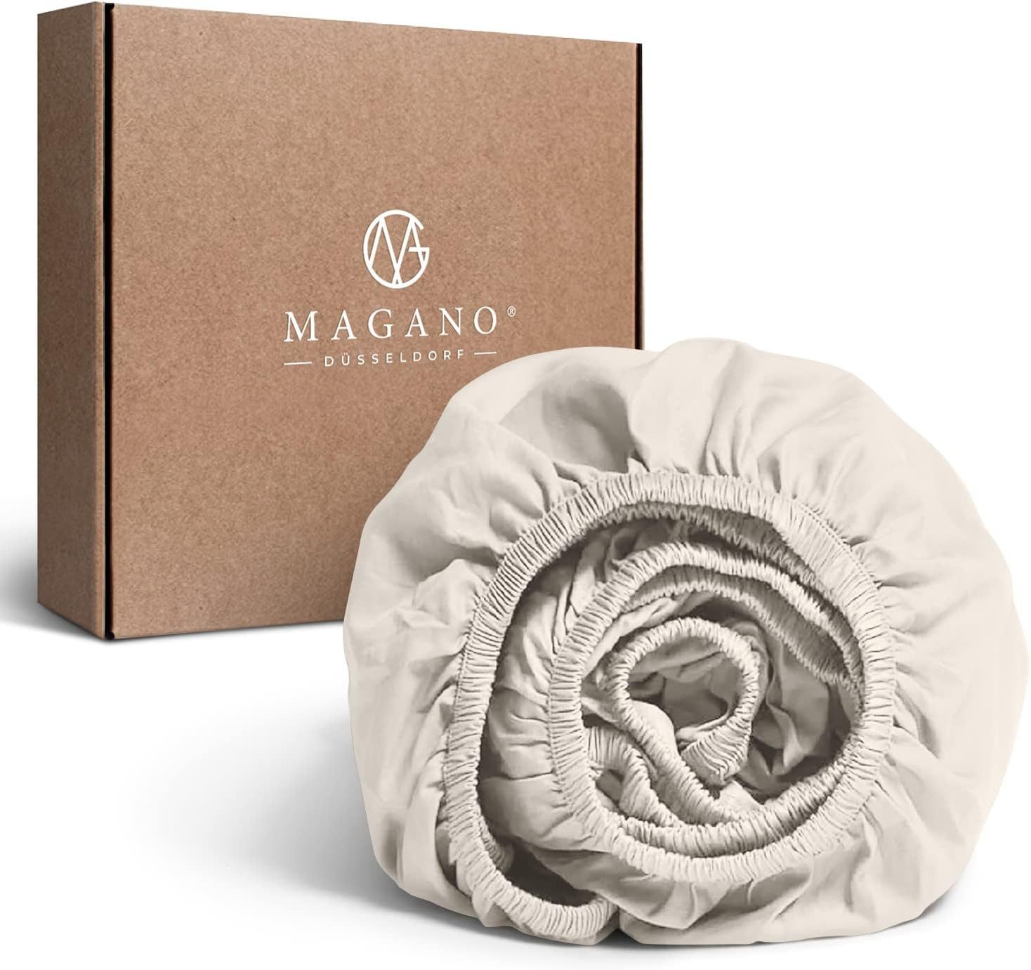 MAGANO Spannbettlaken Premium Bettlaken, Gummizug: rundum, Ultra weich, Kni günstig online kaufen