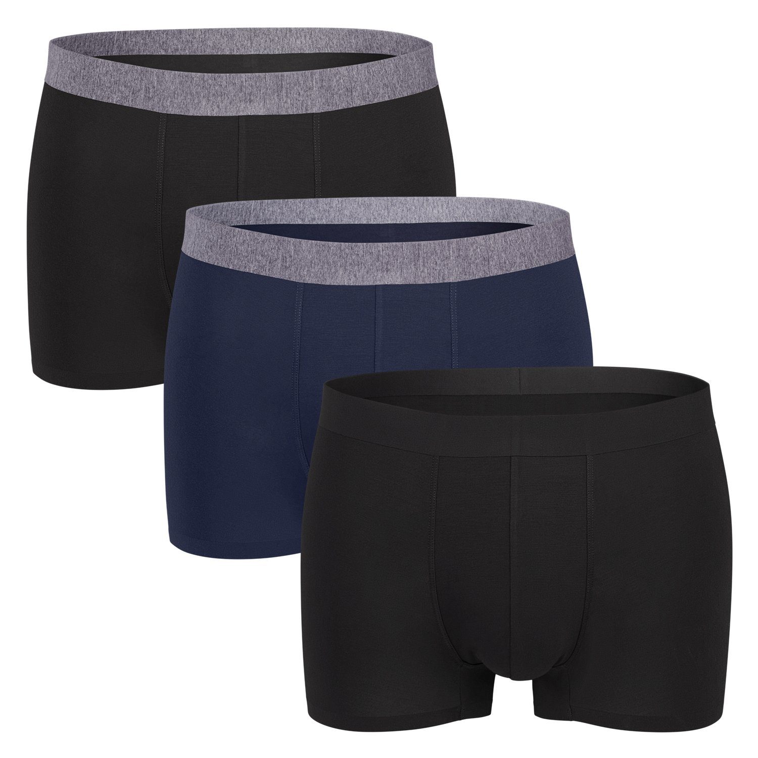 Pants (3er Retropants Gomati Viskose Pack), Lasercut Herren Boxershorts Modal