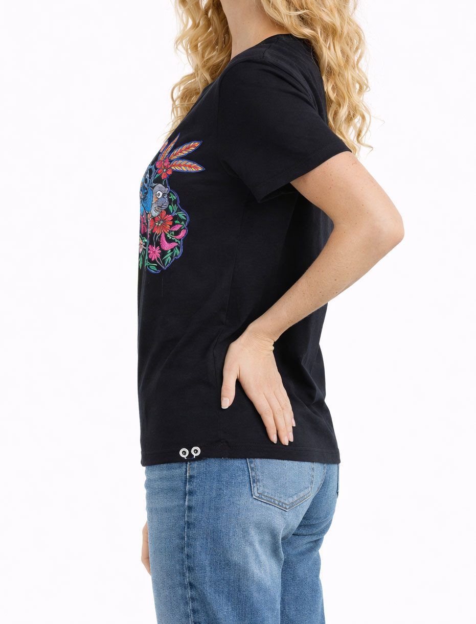 Diesel T-Shirt Diesel Damen T-Sily-X T-Shirt Kurzarm Schwarz