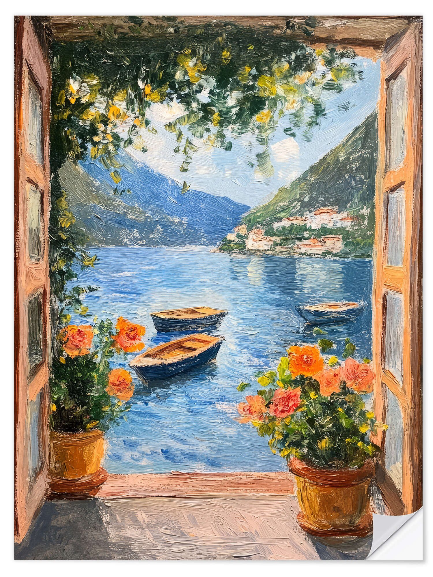 Posterlounge Плакат DejaReve, Augustnachmittag, Mediterran Malerei