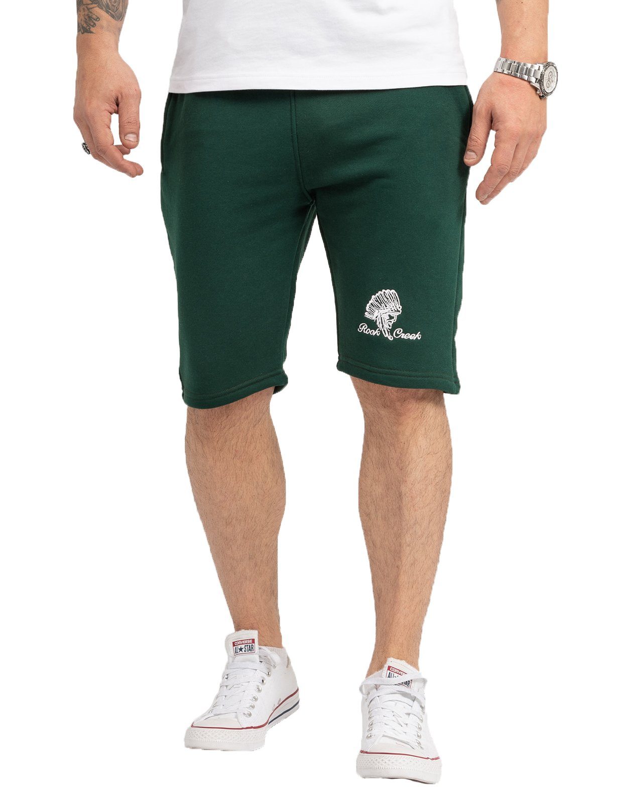 Rock Creek Sweatshorts Herren Shorts Sweatshorts H-273 Grün