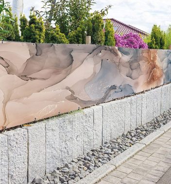 MyMaxxi Sichtschutzzaunmatten Zaunbanner Marmor mit Farbverlauf Sichtschutz Garten Zaun