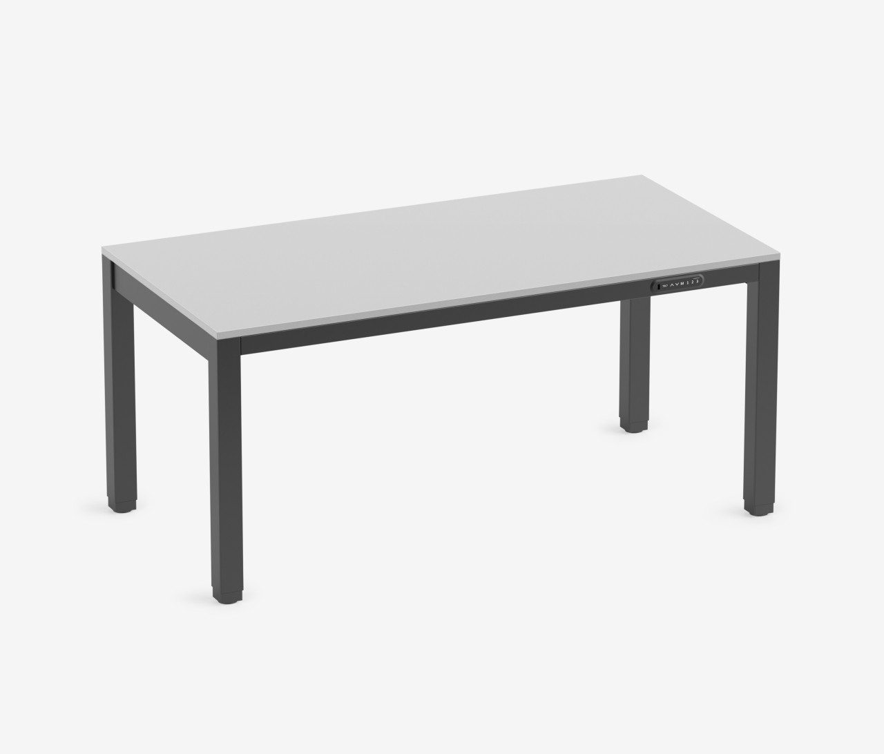 Ergolutions Konferenztisch PRIMUS 4-Bein elektrisch höhenverstellbarer Schreibtisch, 160 kg Traglast / USB-A / Leise / Timer / Memory / Kollisionssensor