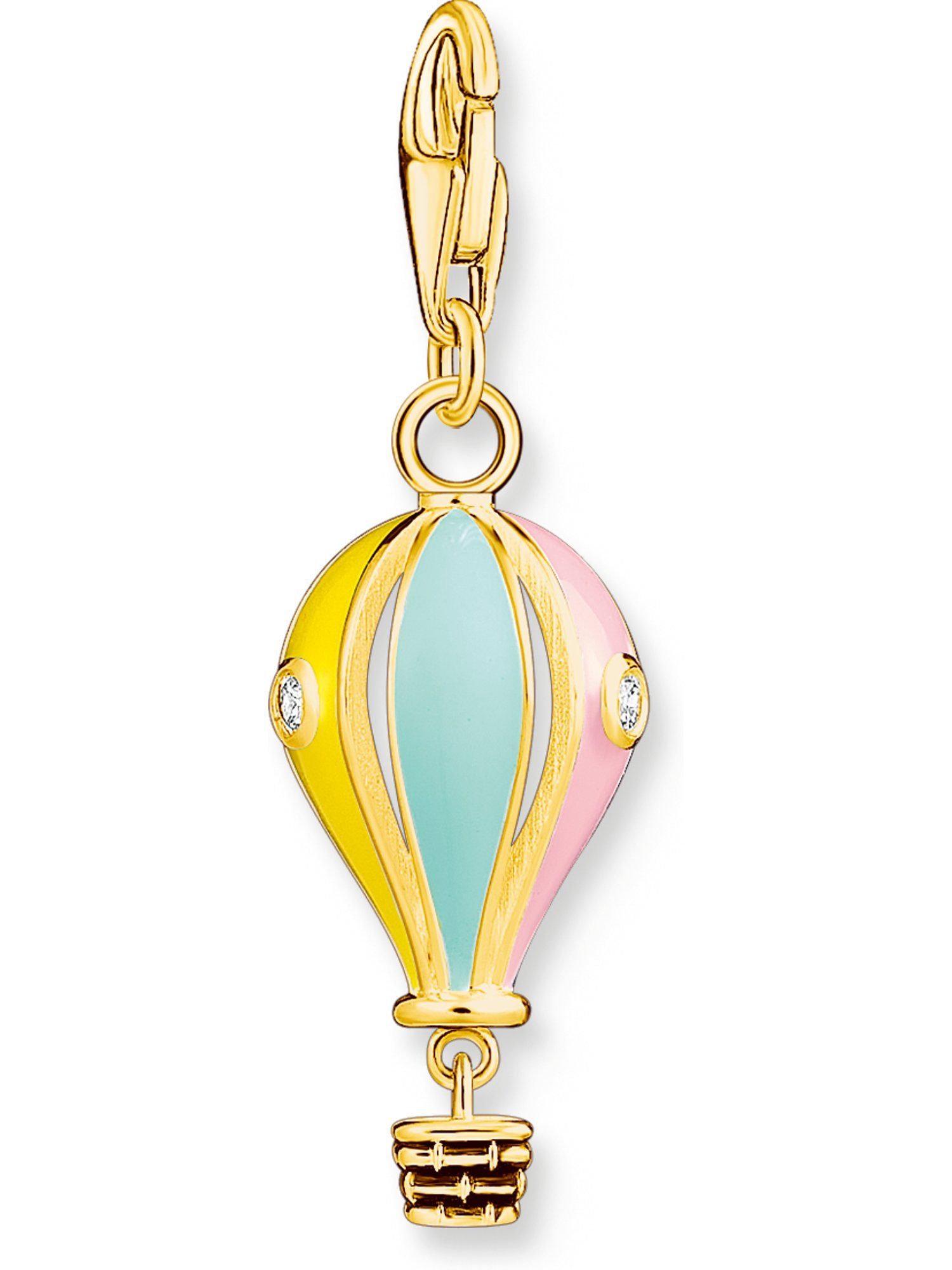 THOMAS SABO Kettenanhänger Thomas Sabo Damen-Charm 925er Silber Zirkonia