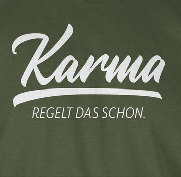 Shirtracer T-Shirt Karma - regelt das schon Sprüche Statement mit Spruch